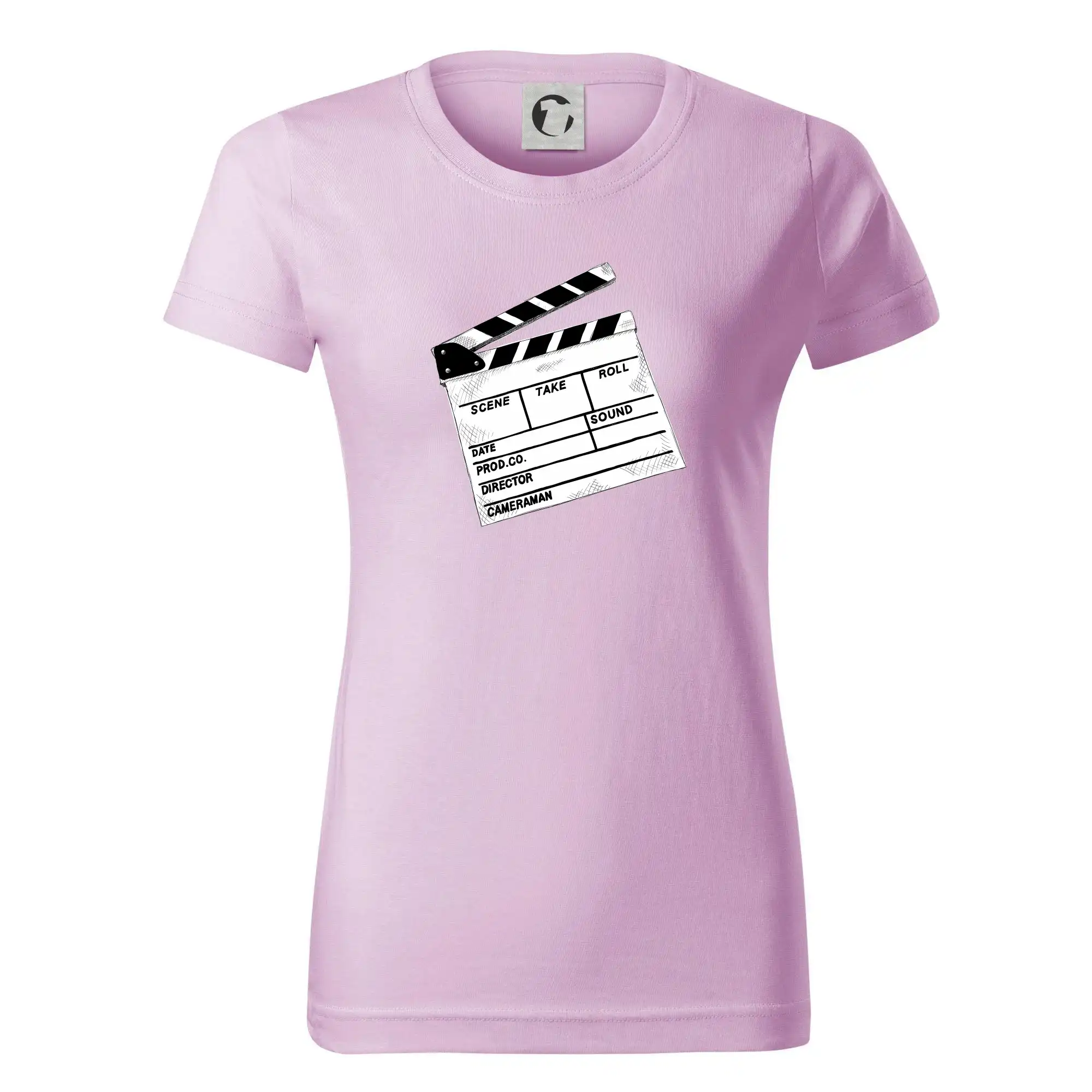 Filmové tričká - Filmová klapka - Dámske tričko basic - ľahko voľnejšie a dlhšie