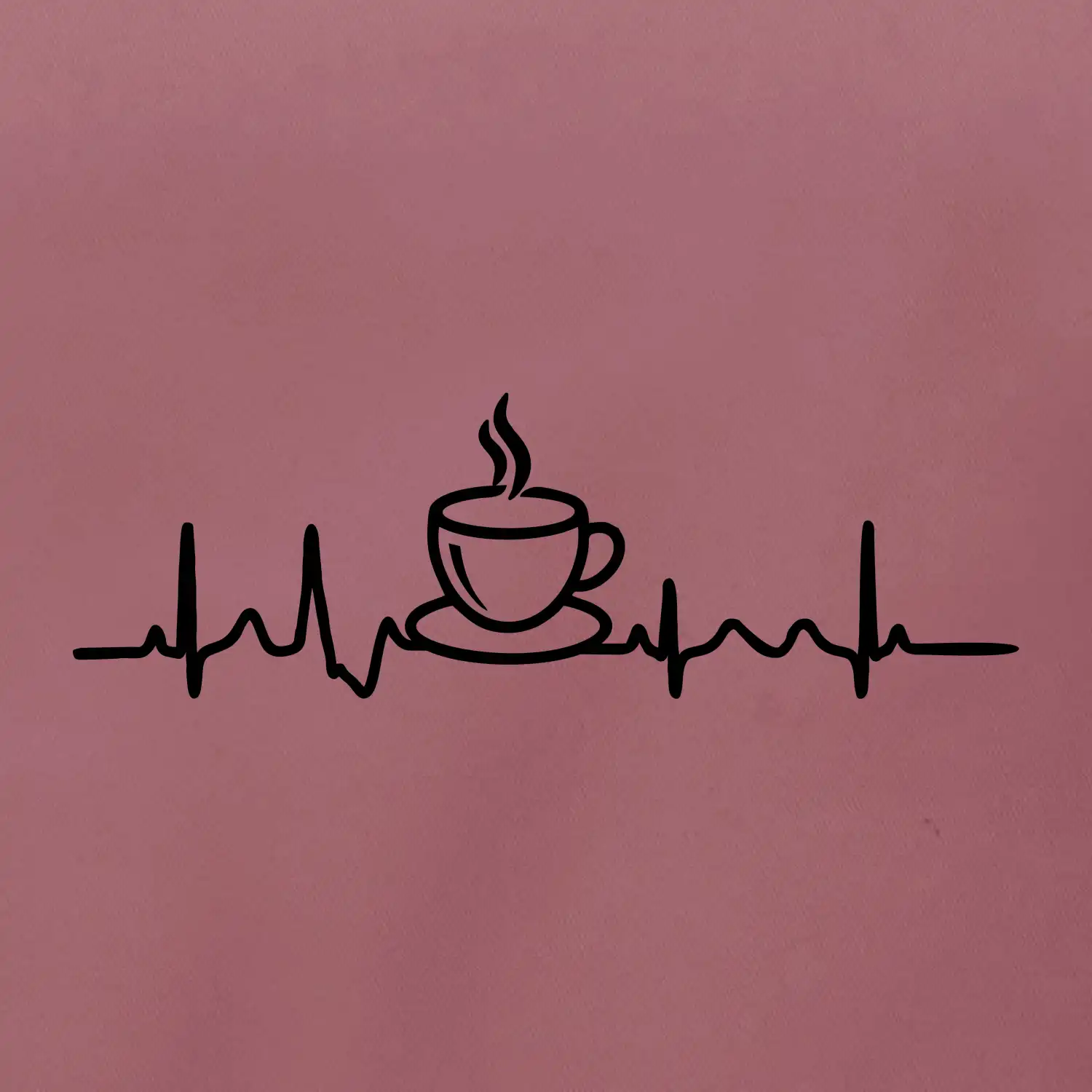 EKG hrnek kávy