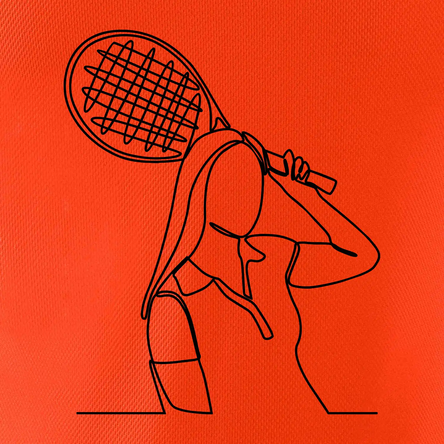 Tenistka  jednim tahem