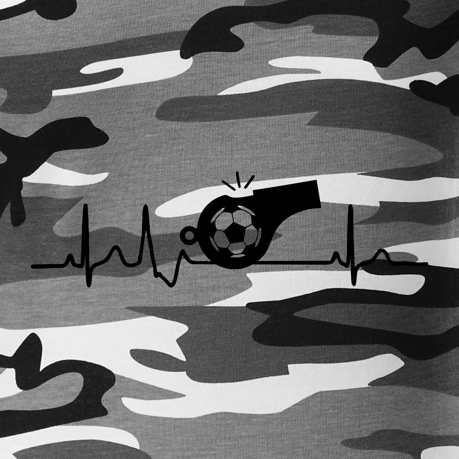 EKG fotbal rozhodčí a píšťalka