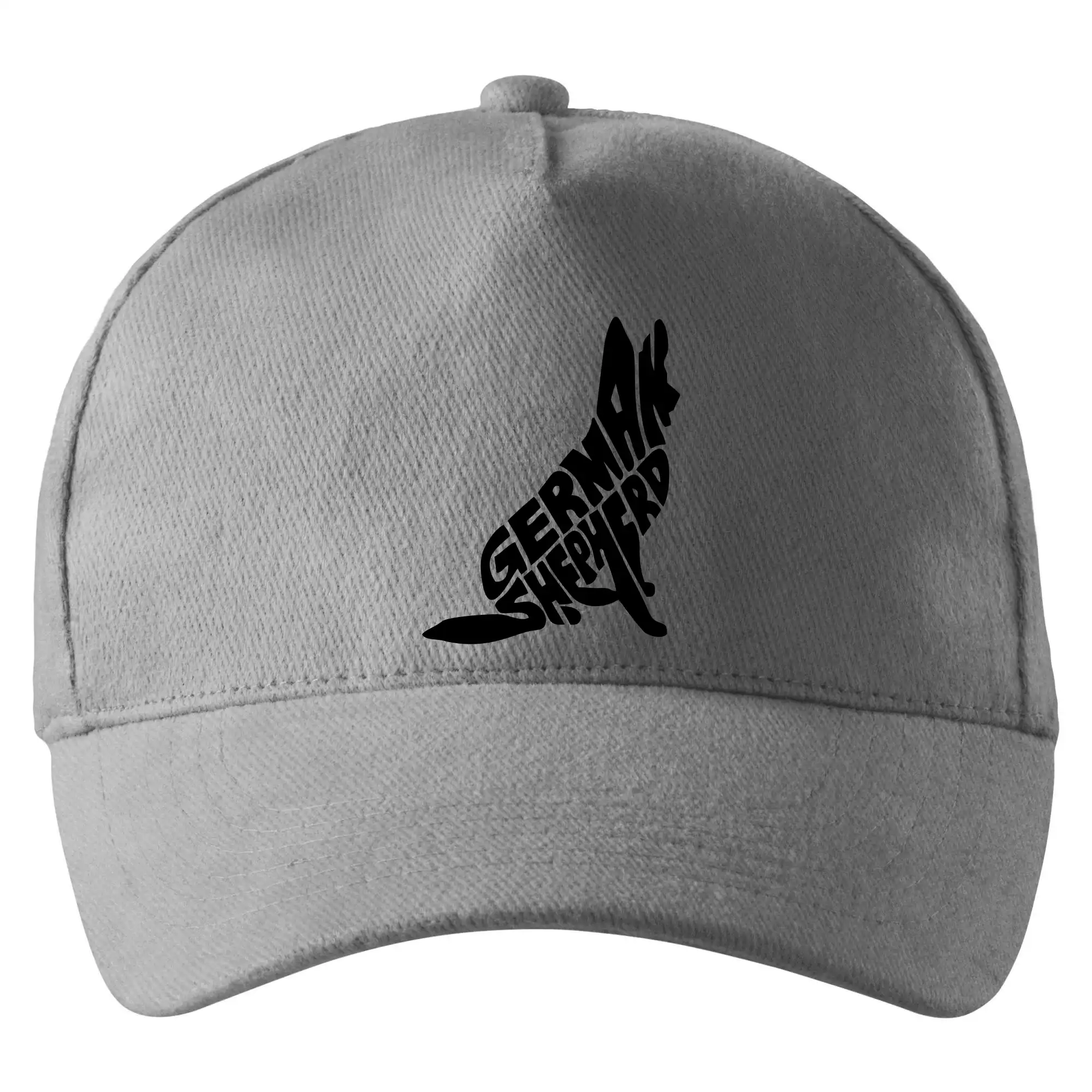 Německý ovčák sedící napis