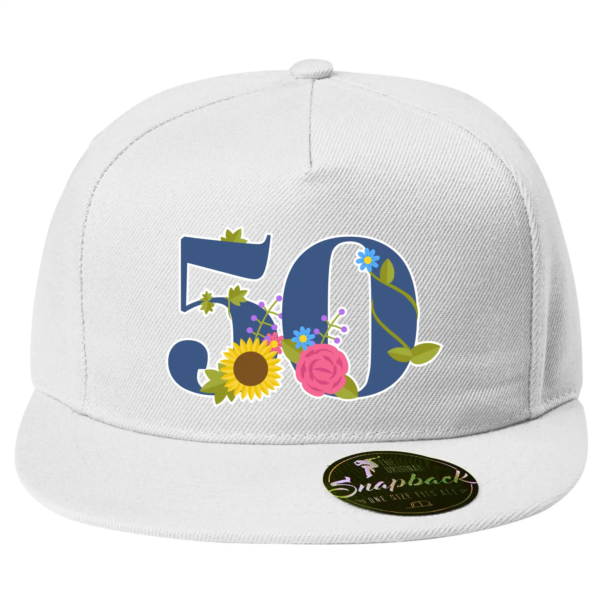 Květinové číslo kreslené - 50