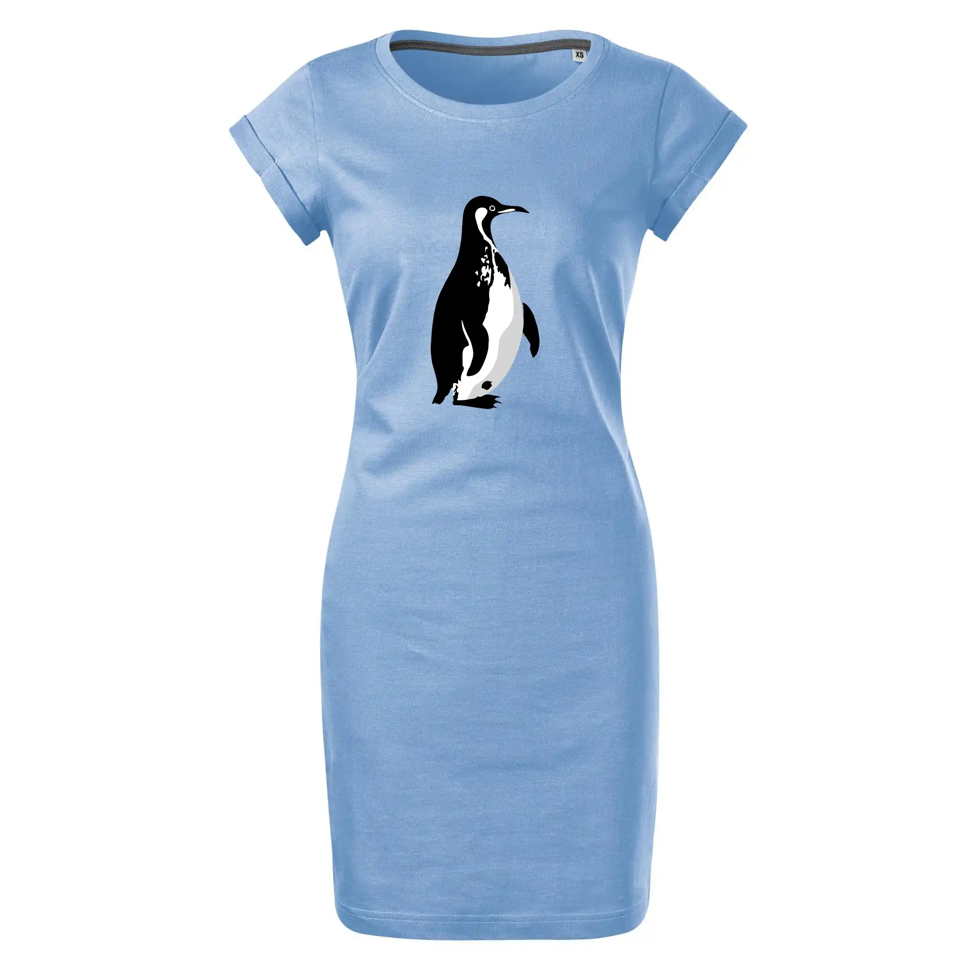 Tučňák černobílý z boku