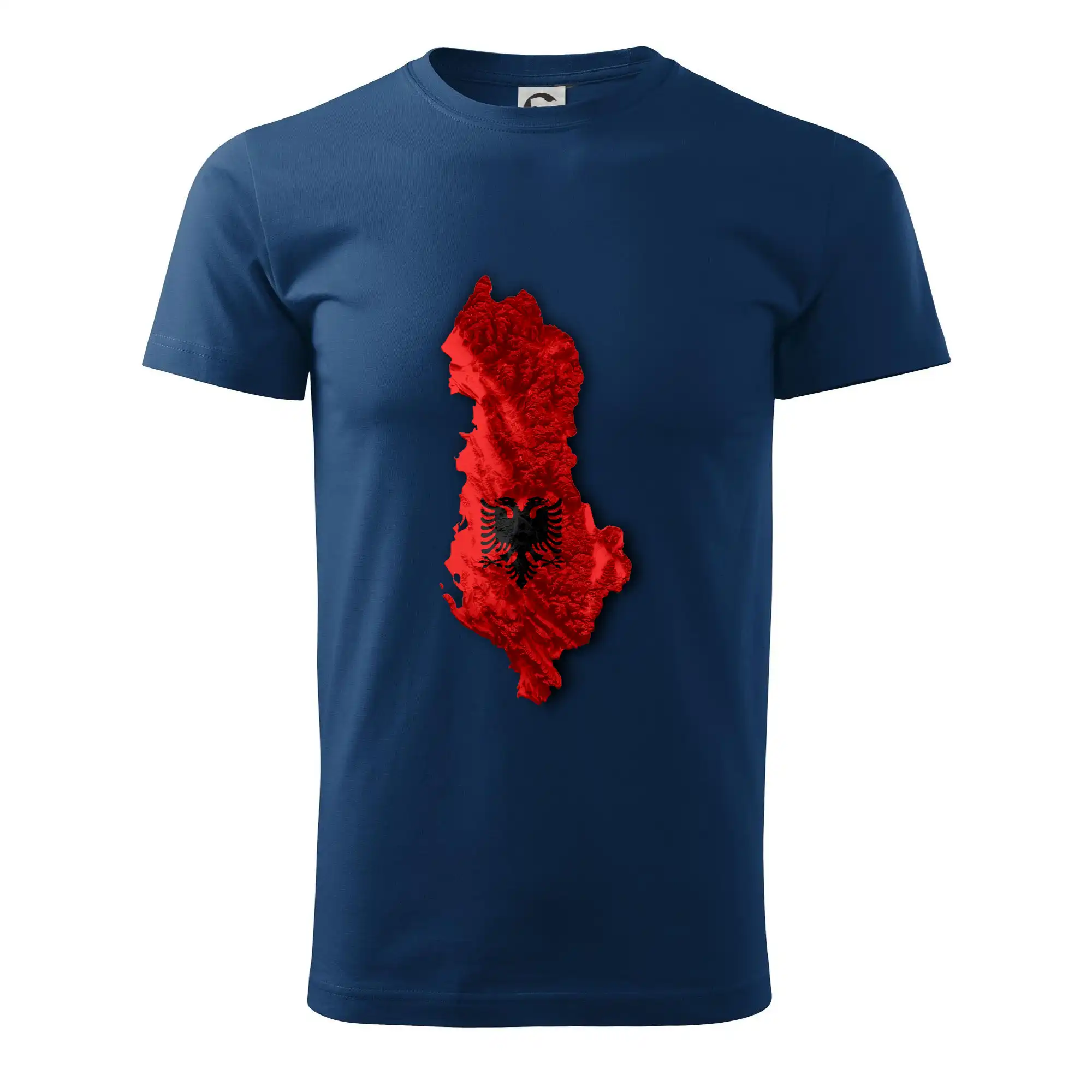 Mapa Albánie reliéf hor