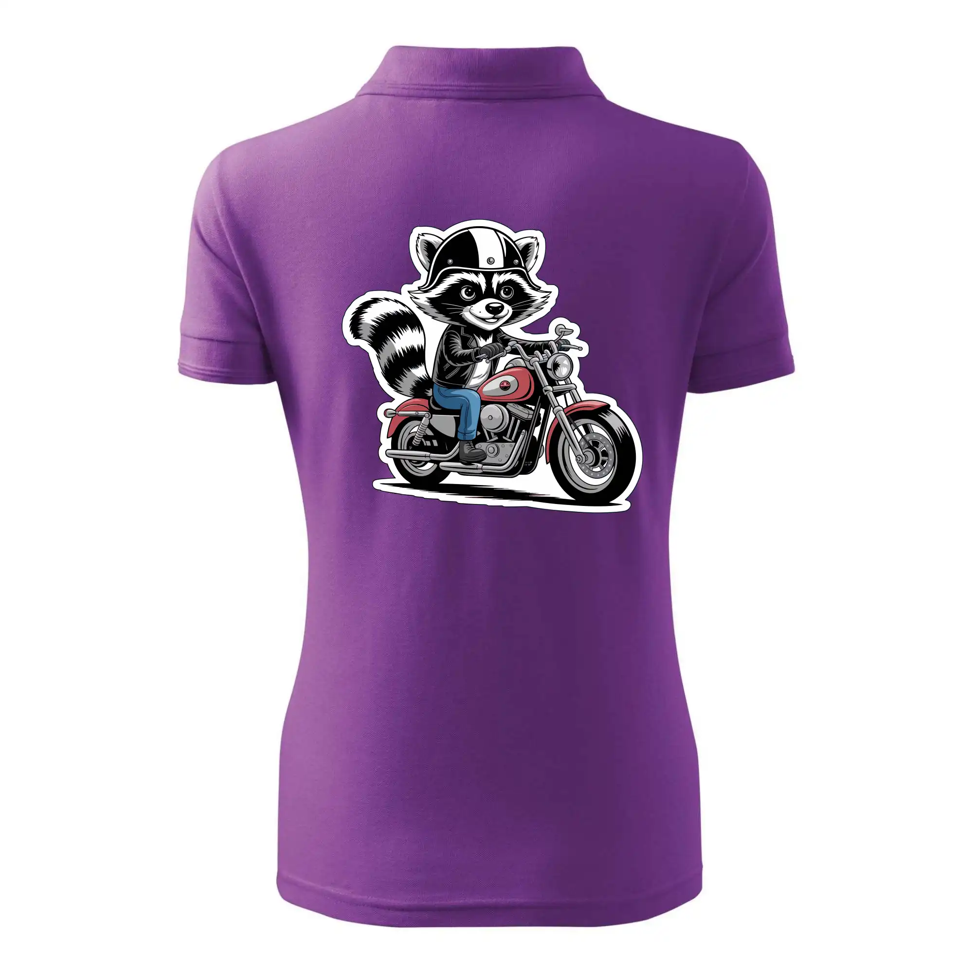 Mýval na motorce kreslený