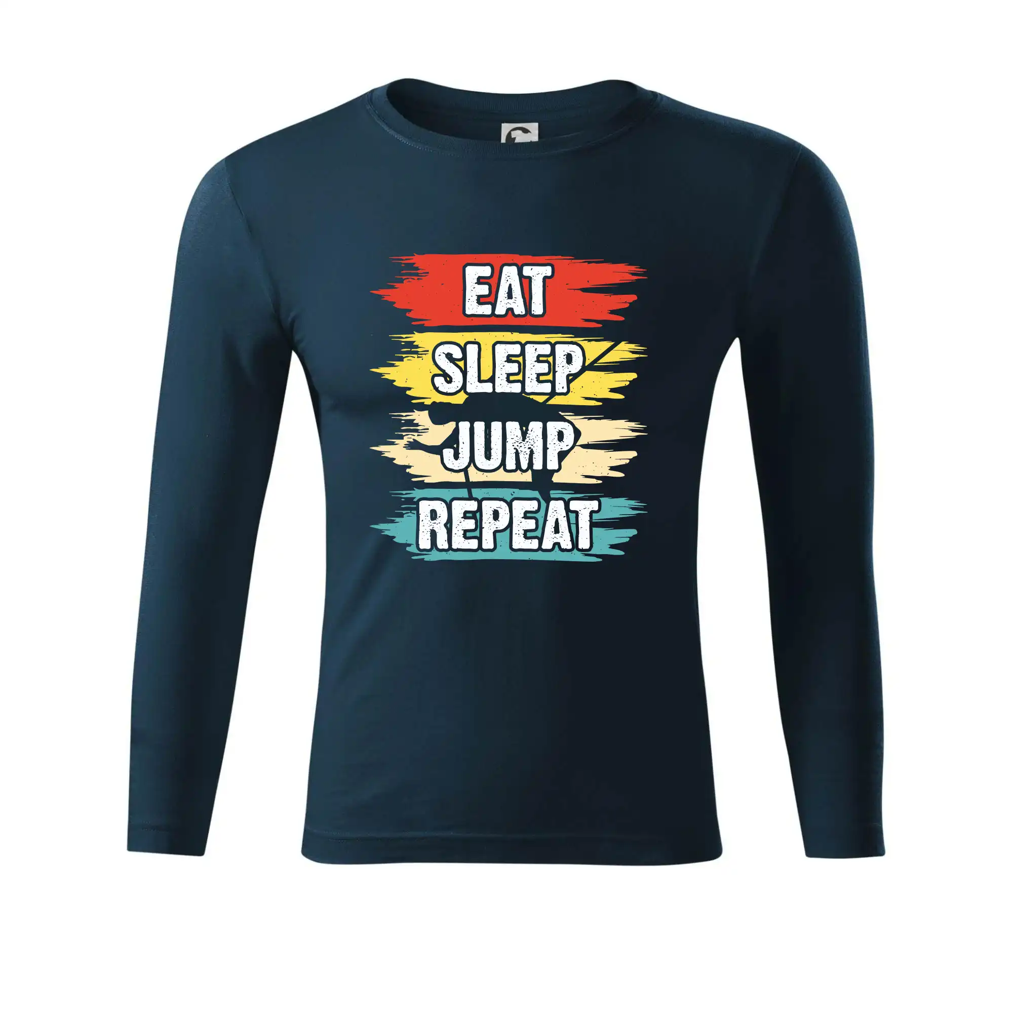 Ostatné športy - Eat sleep JUMP repeat - Tričko Progress s dlhým rukávom