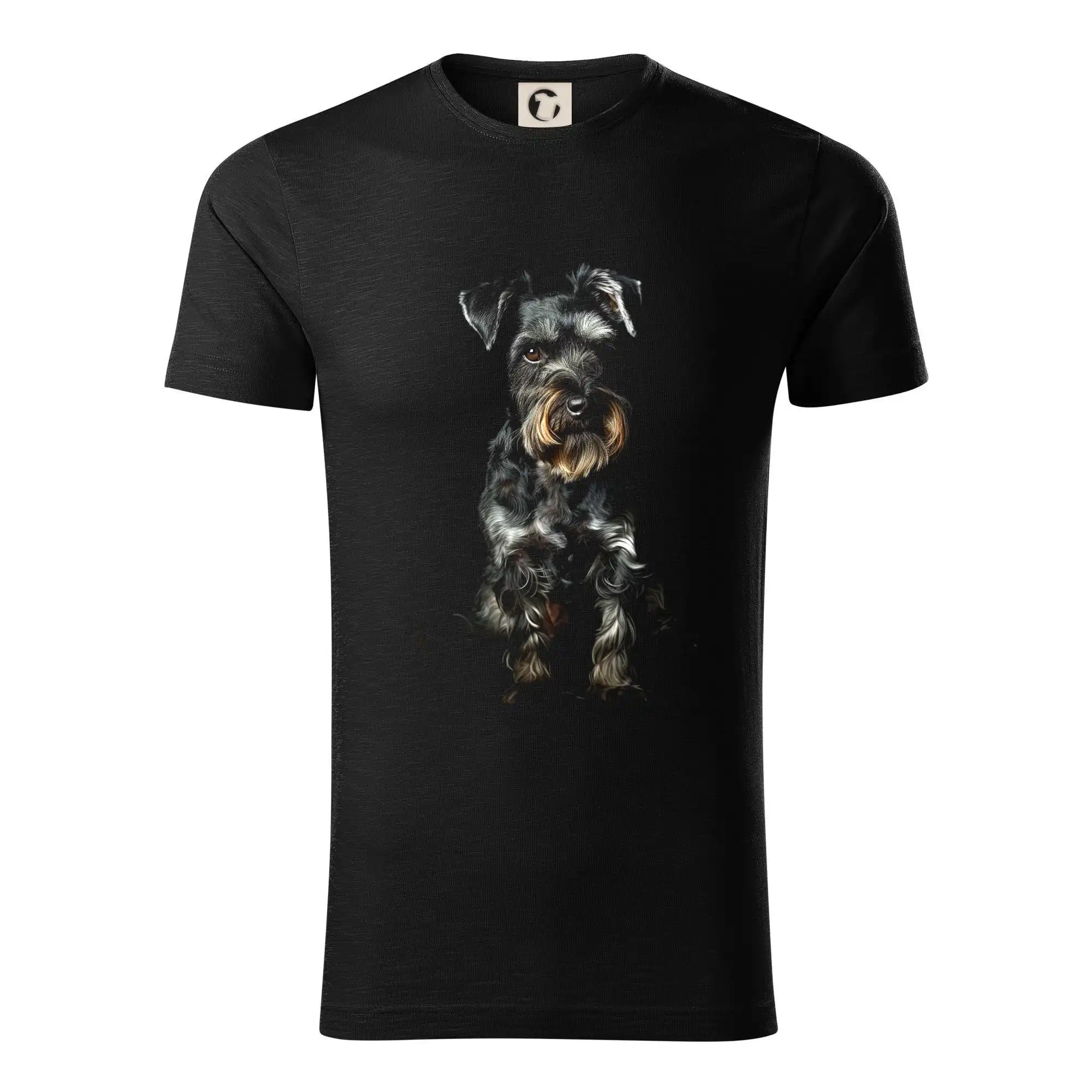 Ostatné psie plemená - Bradáč čierna fotka - Tričko z organickej bavlny