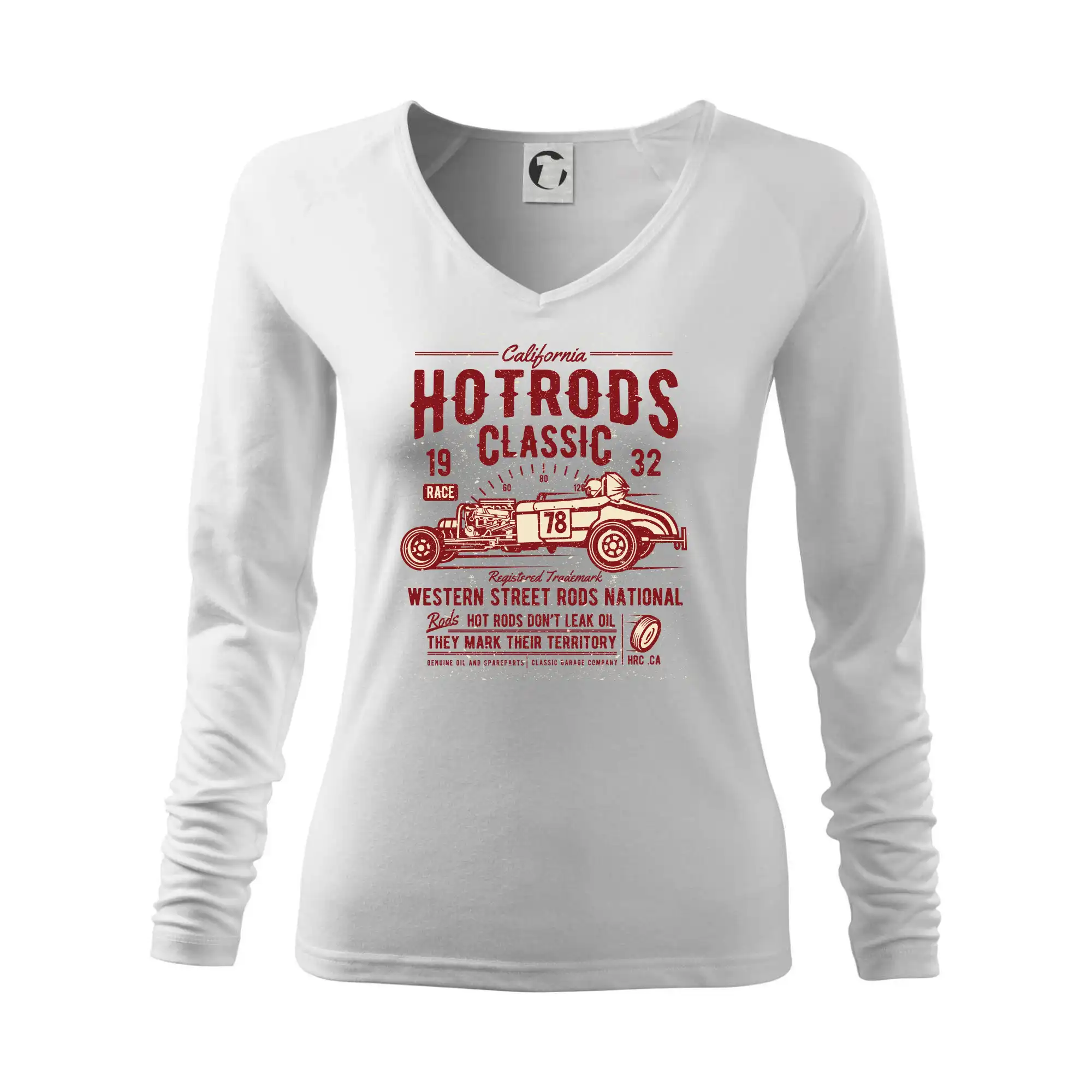 Auto tričká - Hot Rods Race Classic - Tričko dámske Elegance