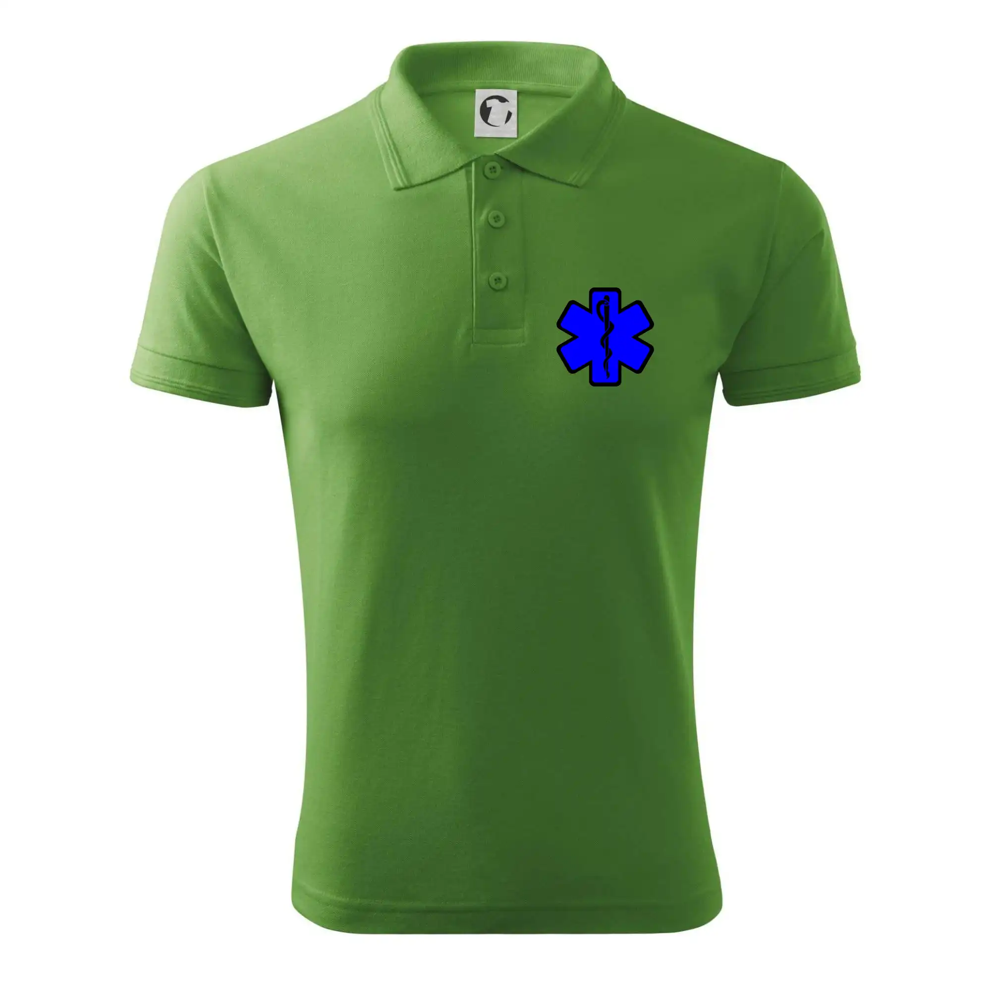 Tričká a mikiny pre záchranárov a lekárov - Kvalitné oblečenie pre zdravotníkov - Rescue - Hviezda na prsníku + nápis na chrbte - Polokošeľa pánska Pique Polo 203