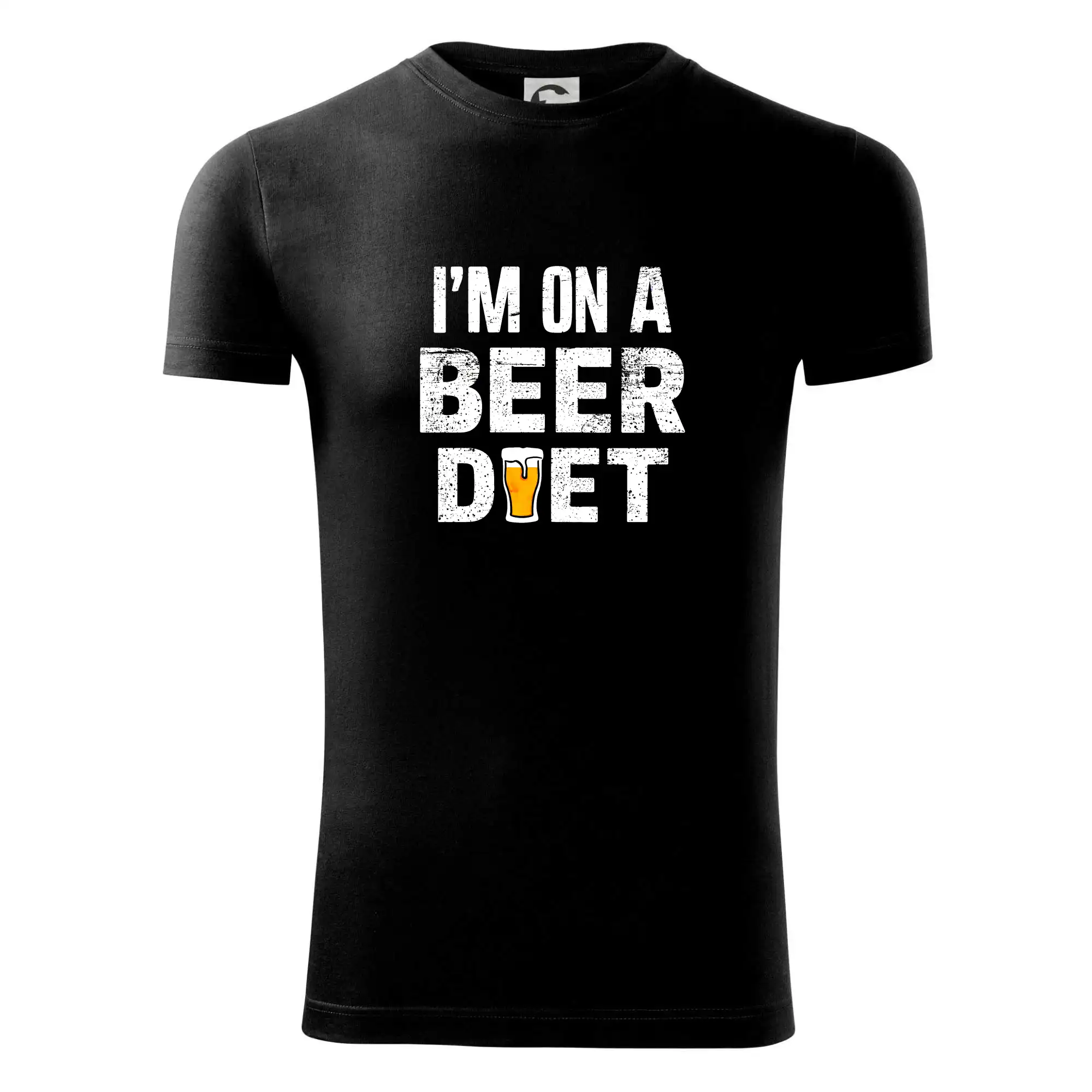 Vtipná tričká pre pivárov - Iam on a beer diet - Viper FIT - Pánske zúžené tričko