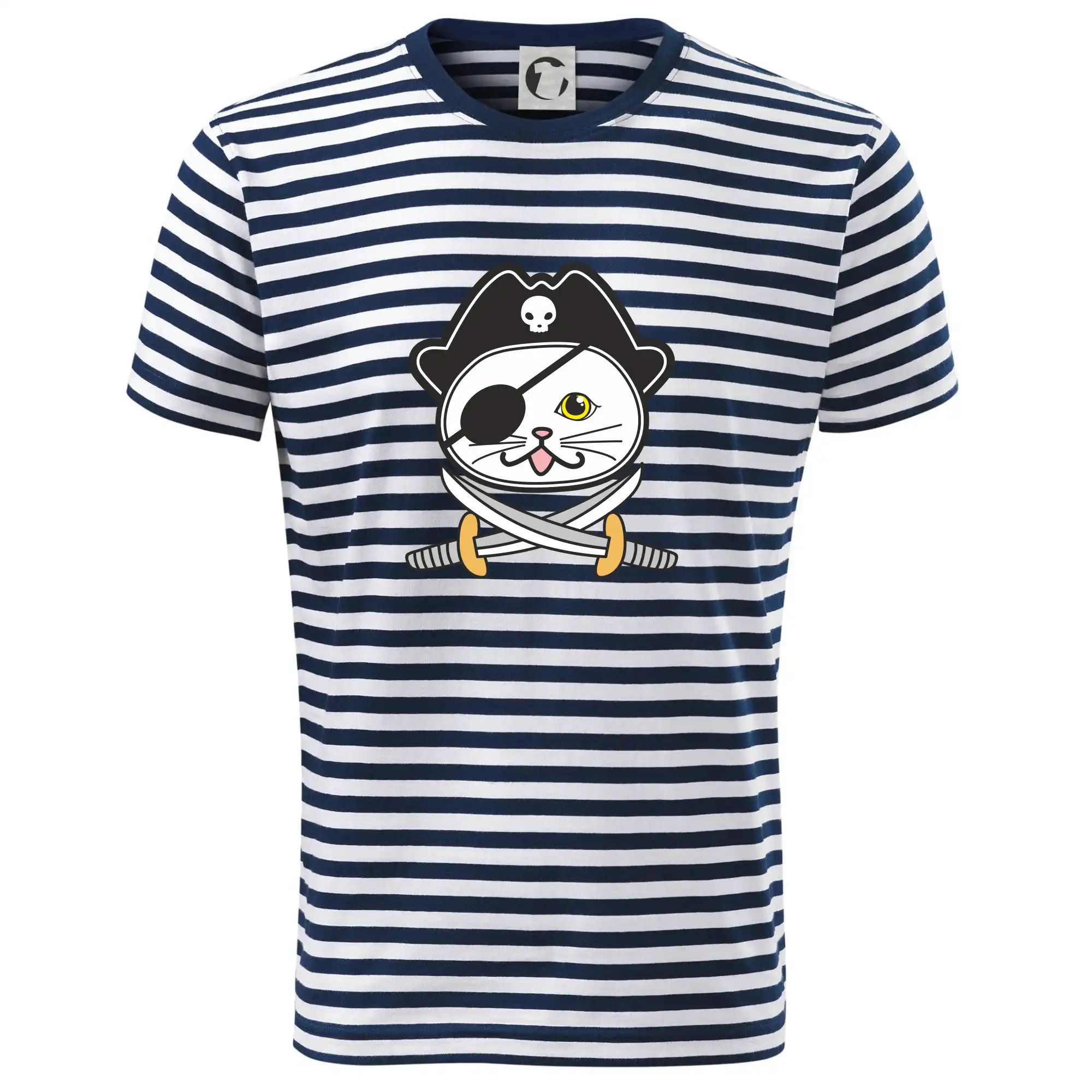 Vtipná tričká s mačkou - Mačací pirát - Tričko na vodu