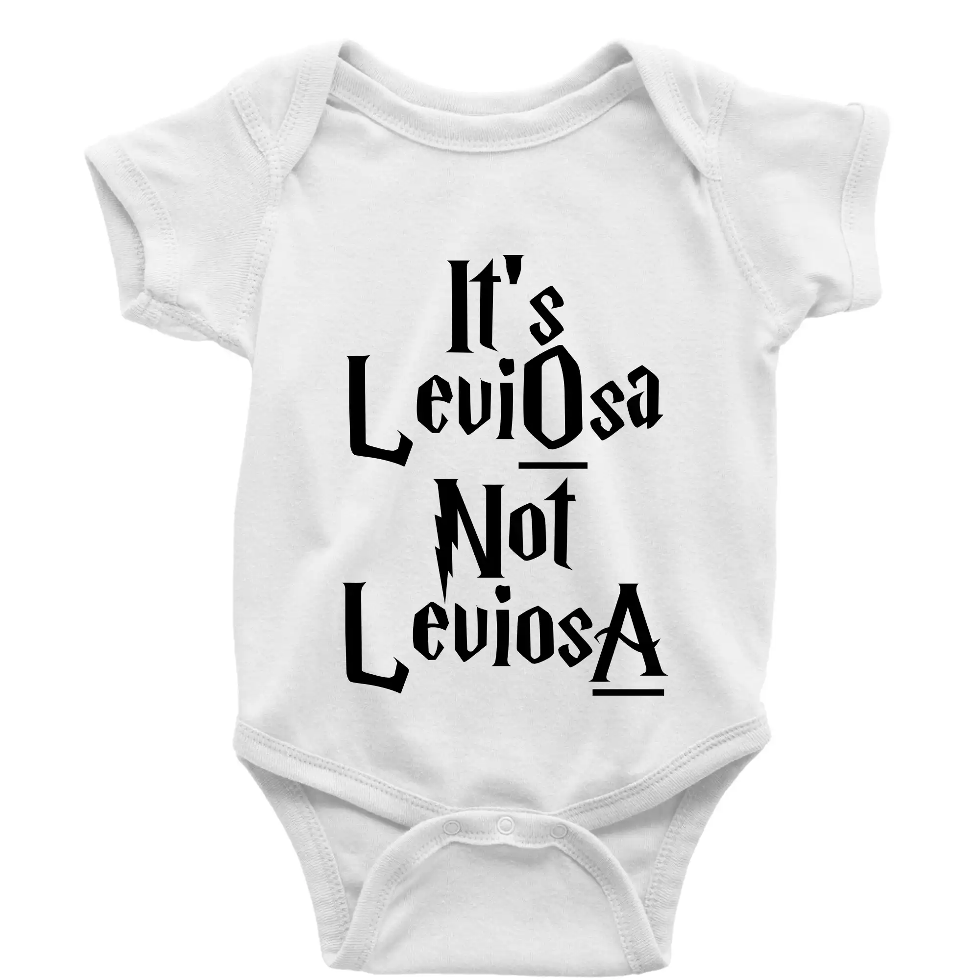 Tričká z filmov a zo seriálov - Leviosa not Levjosa - Body dojčenské s krátkym rukávom