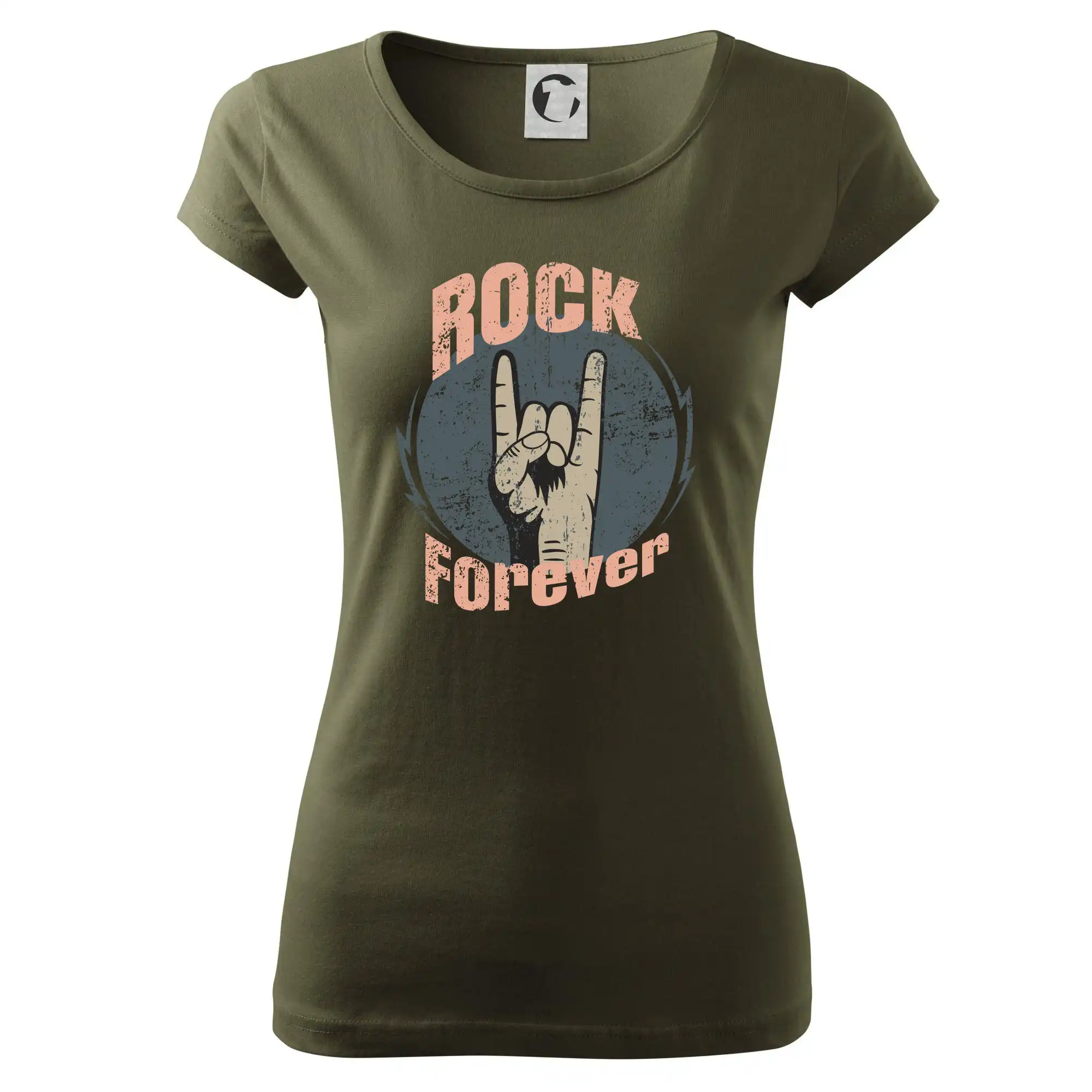 Rock forever ruka - Dámske tričko Pure