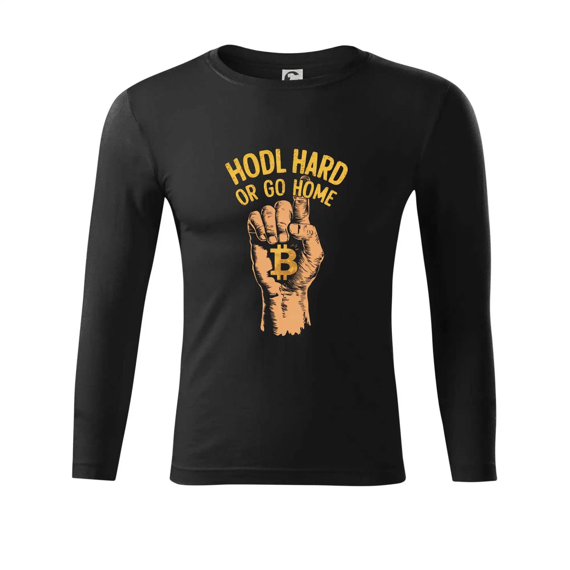 Ruka HODL Hard or Go Home - Tričko Progress s dlhým rukávom