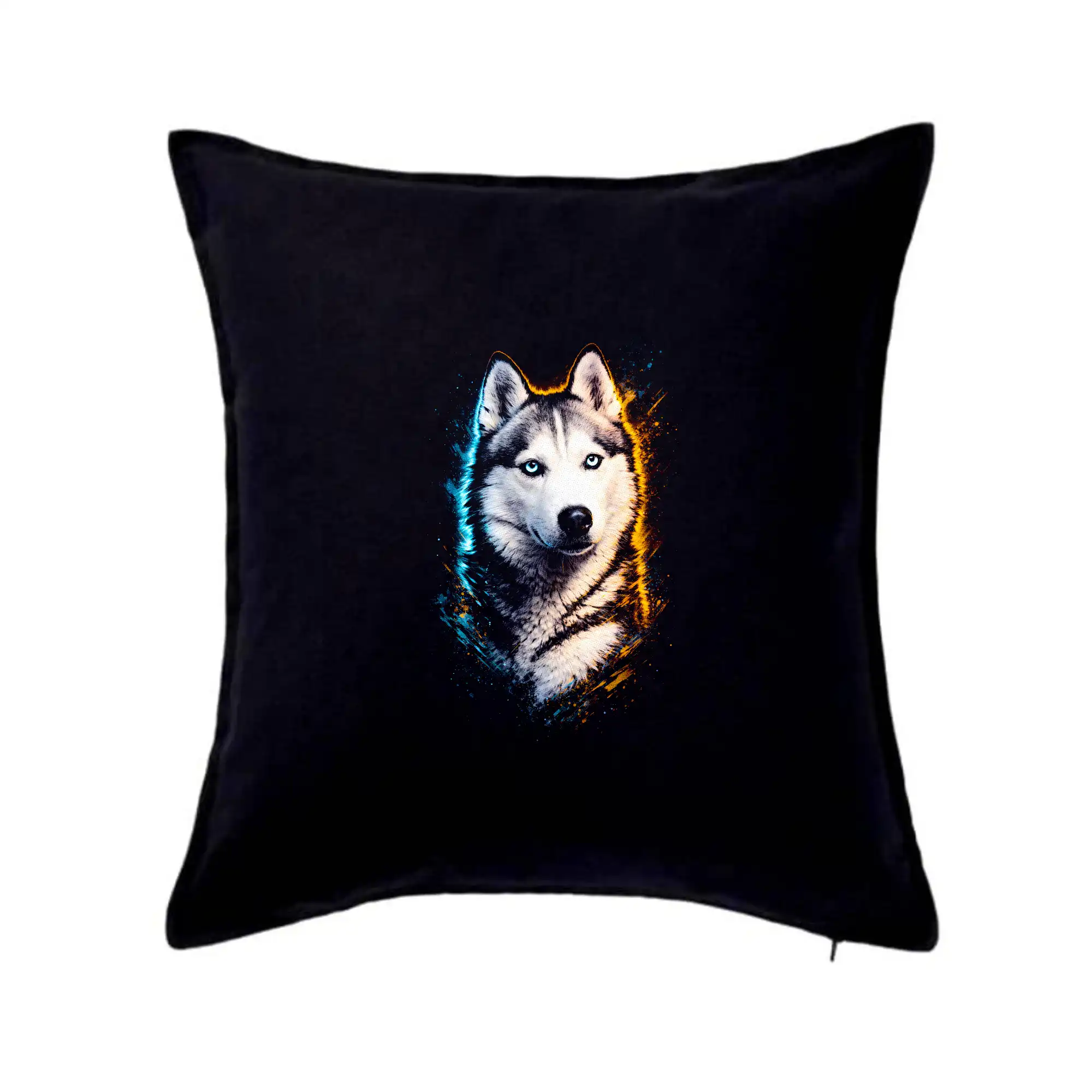 Tričká s motívom Sibírsky husky - Obrázok poltón Husky hlava - Vankúš 50x50