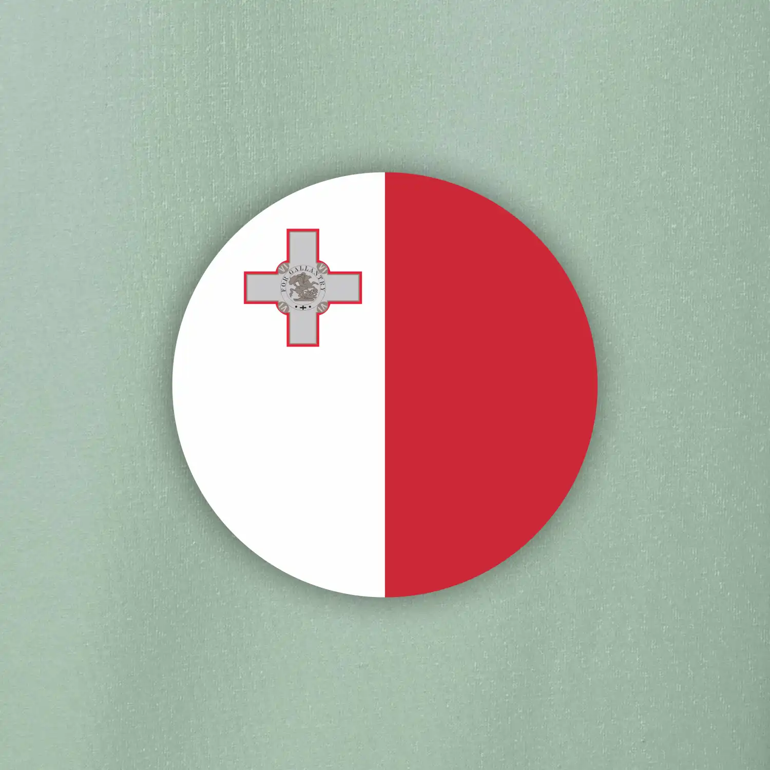 Vlajka Malta kulatá velká