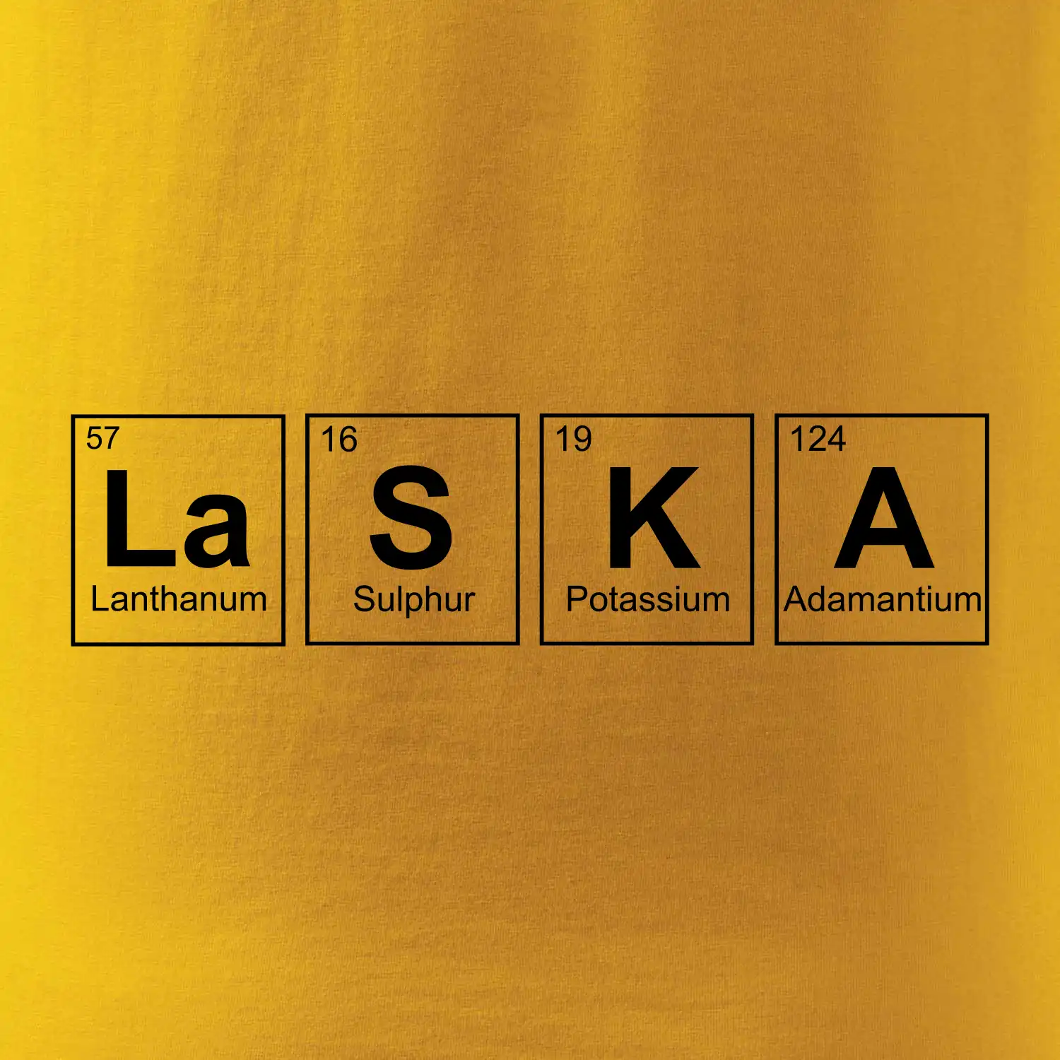 Láska  - periodická tabulka