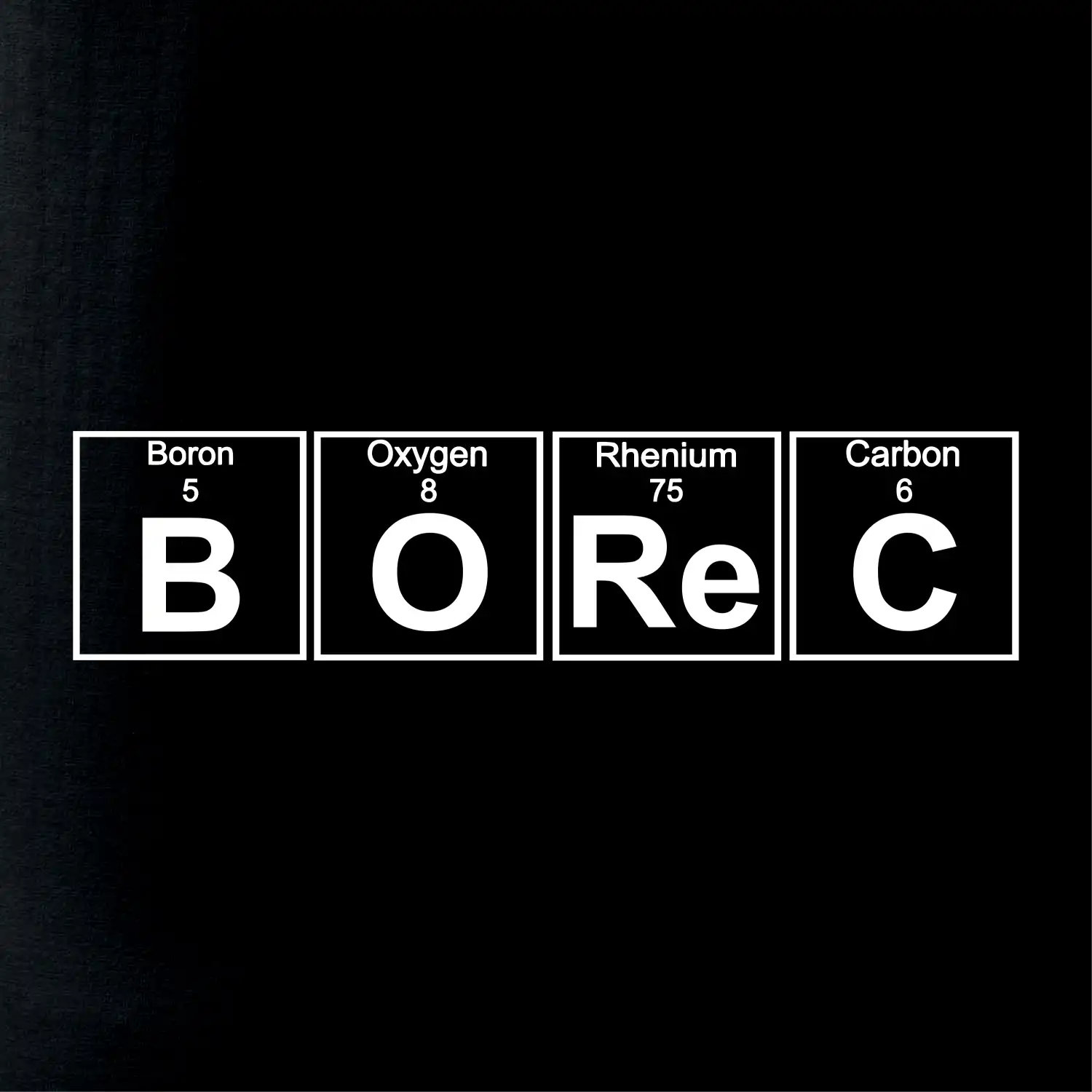 Borec - Periodická tabulka