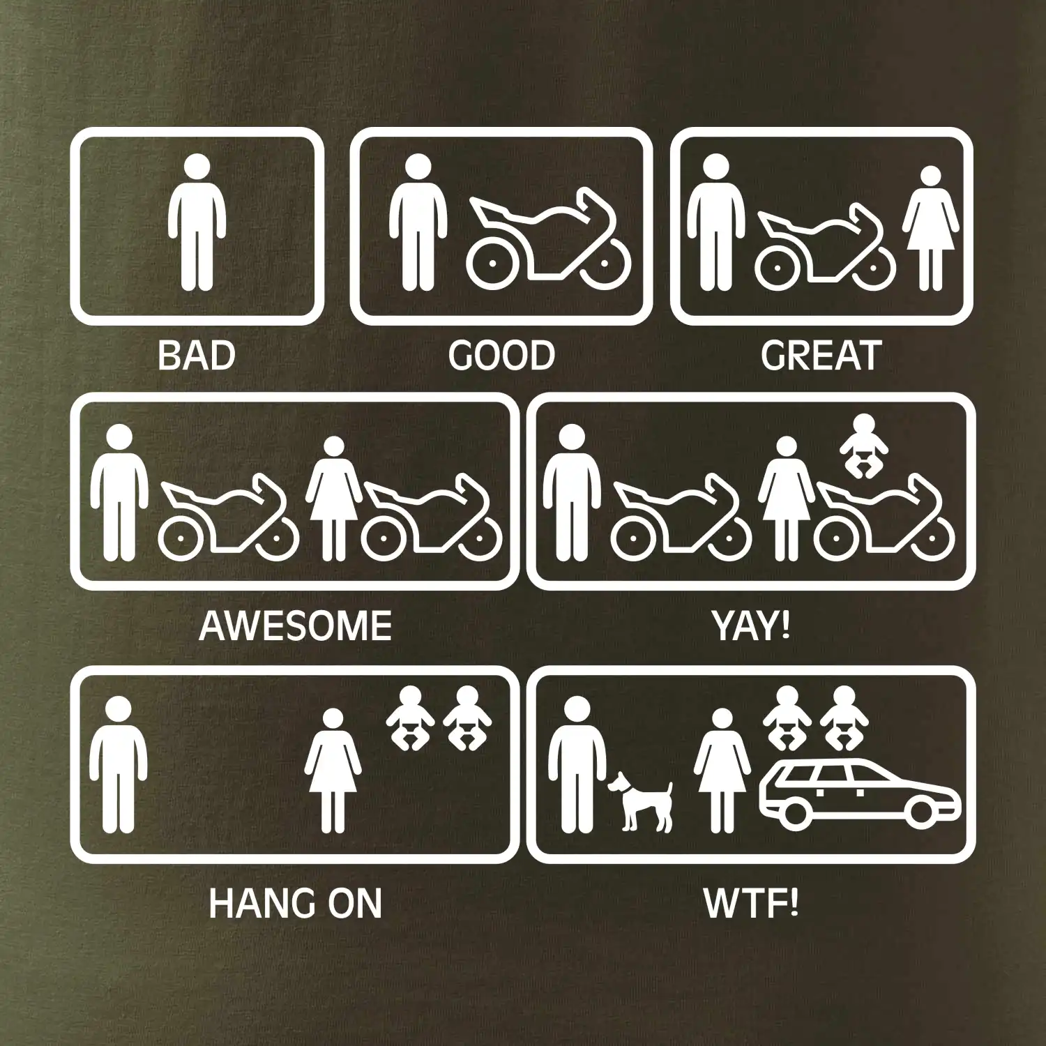 Moto holka rodina