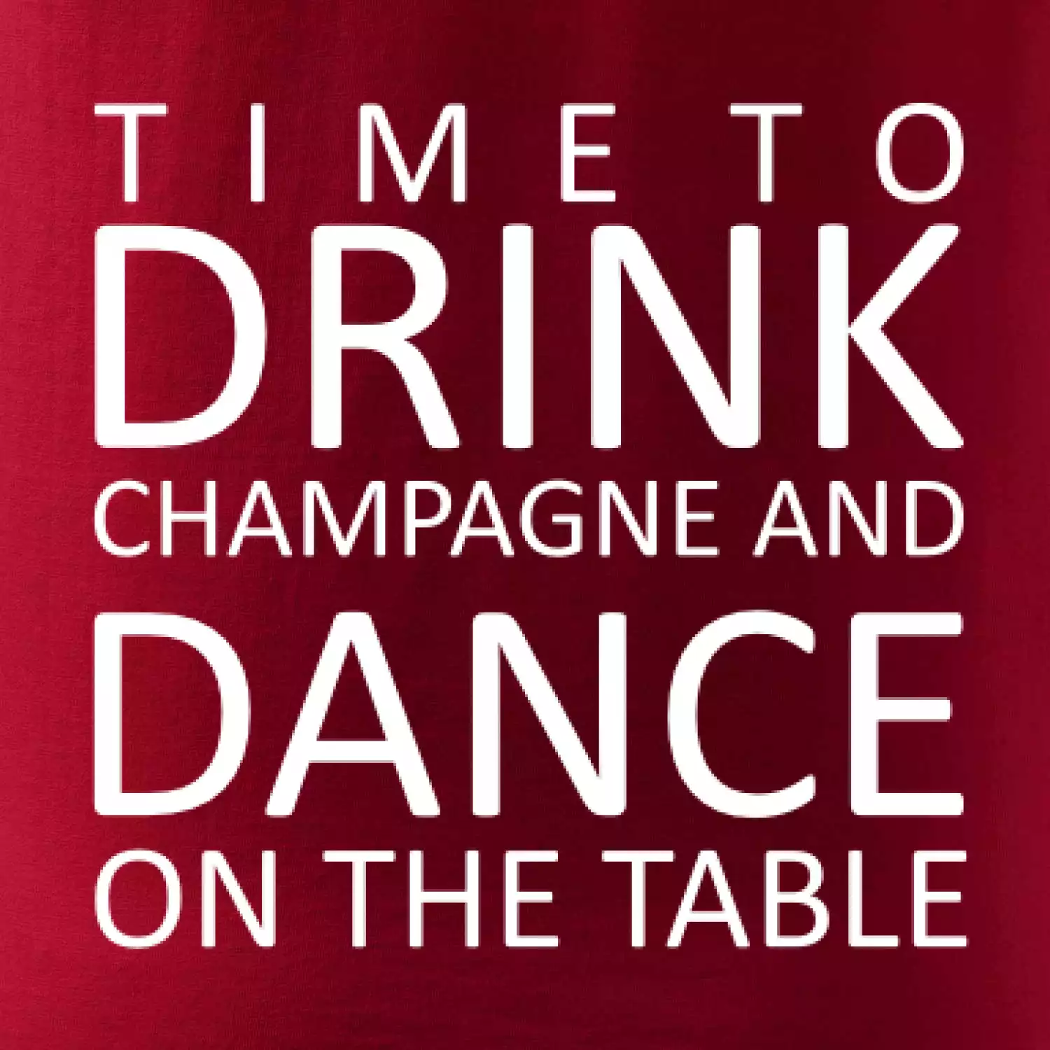 Time to drink Champagne