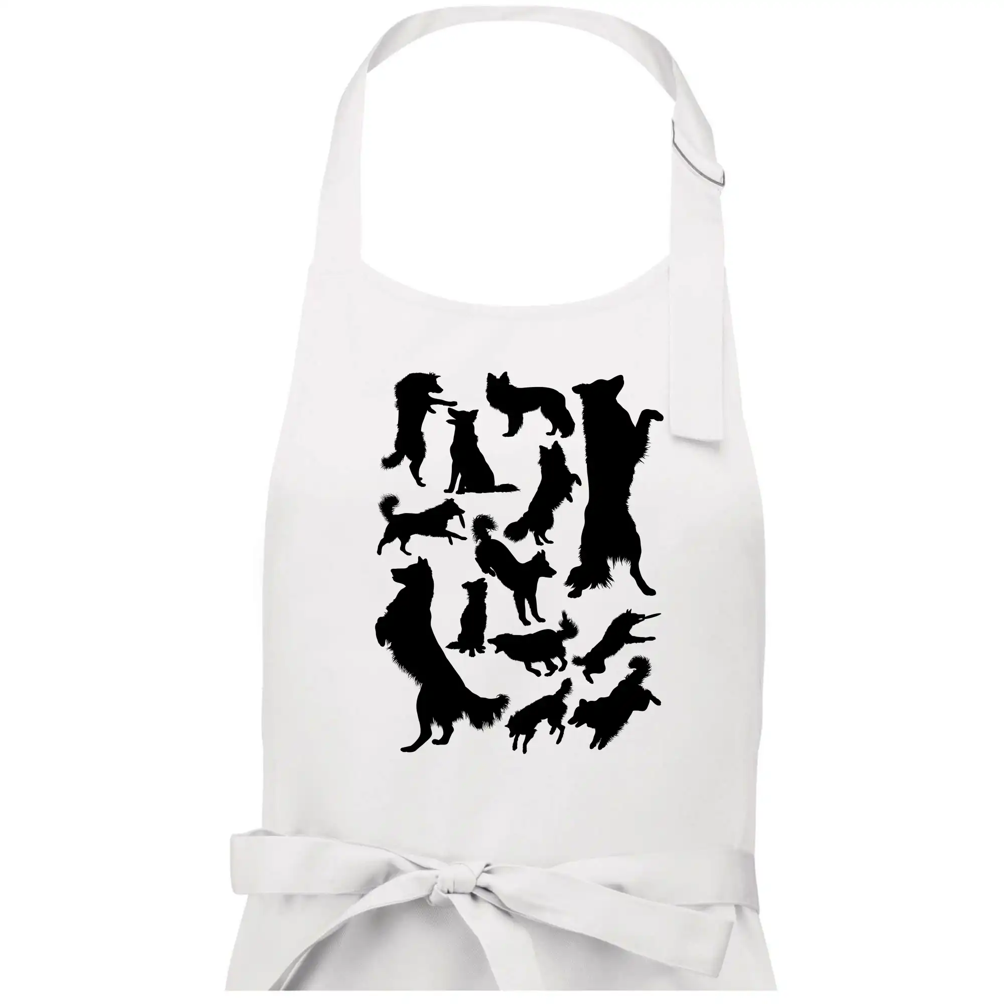 Border kolie siluety