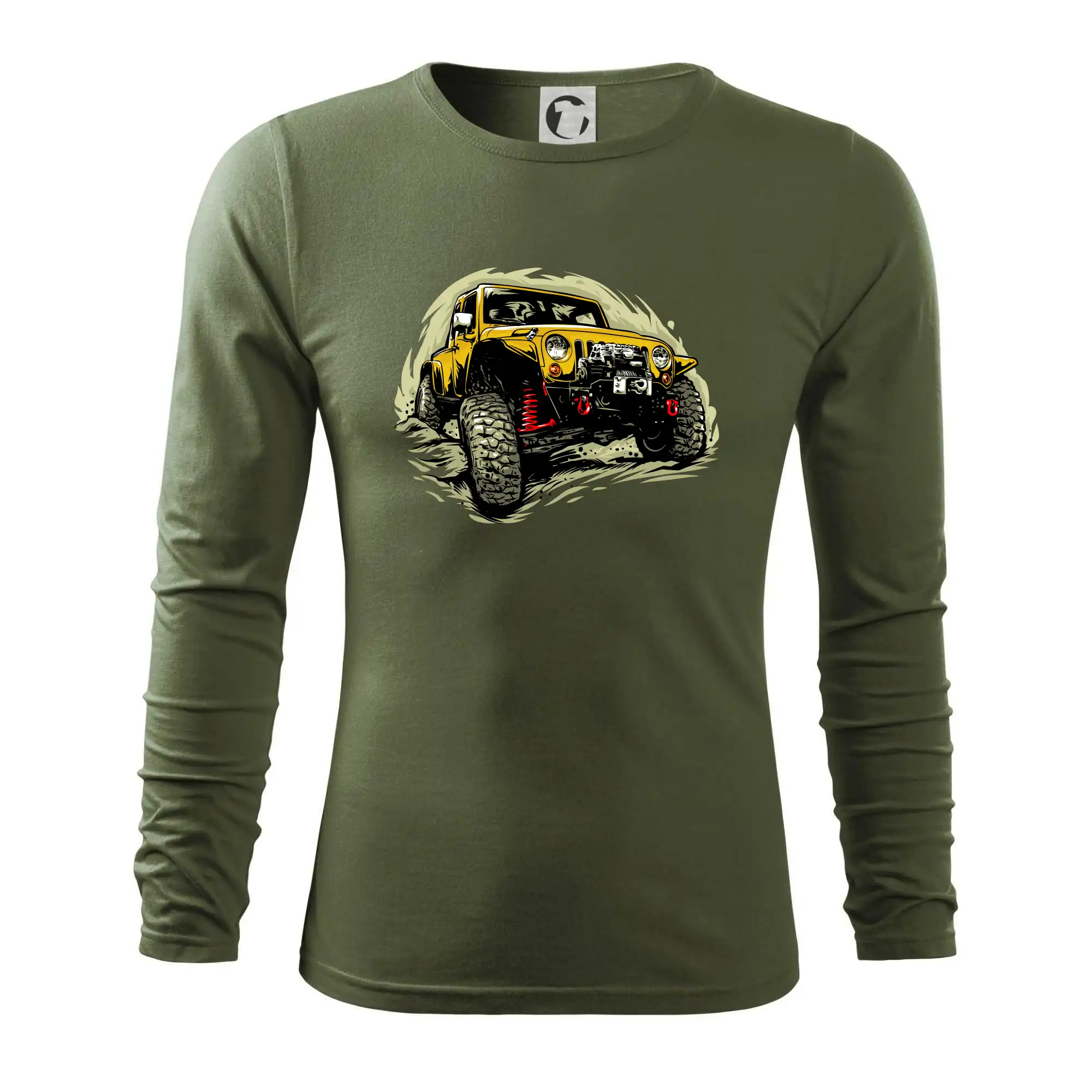 Žlutý offroad s navijákem