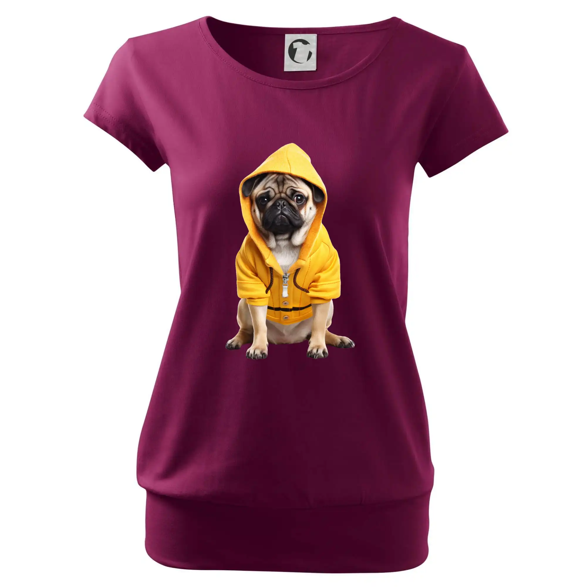 Mops v mikině
