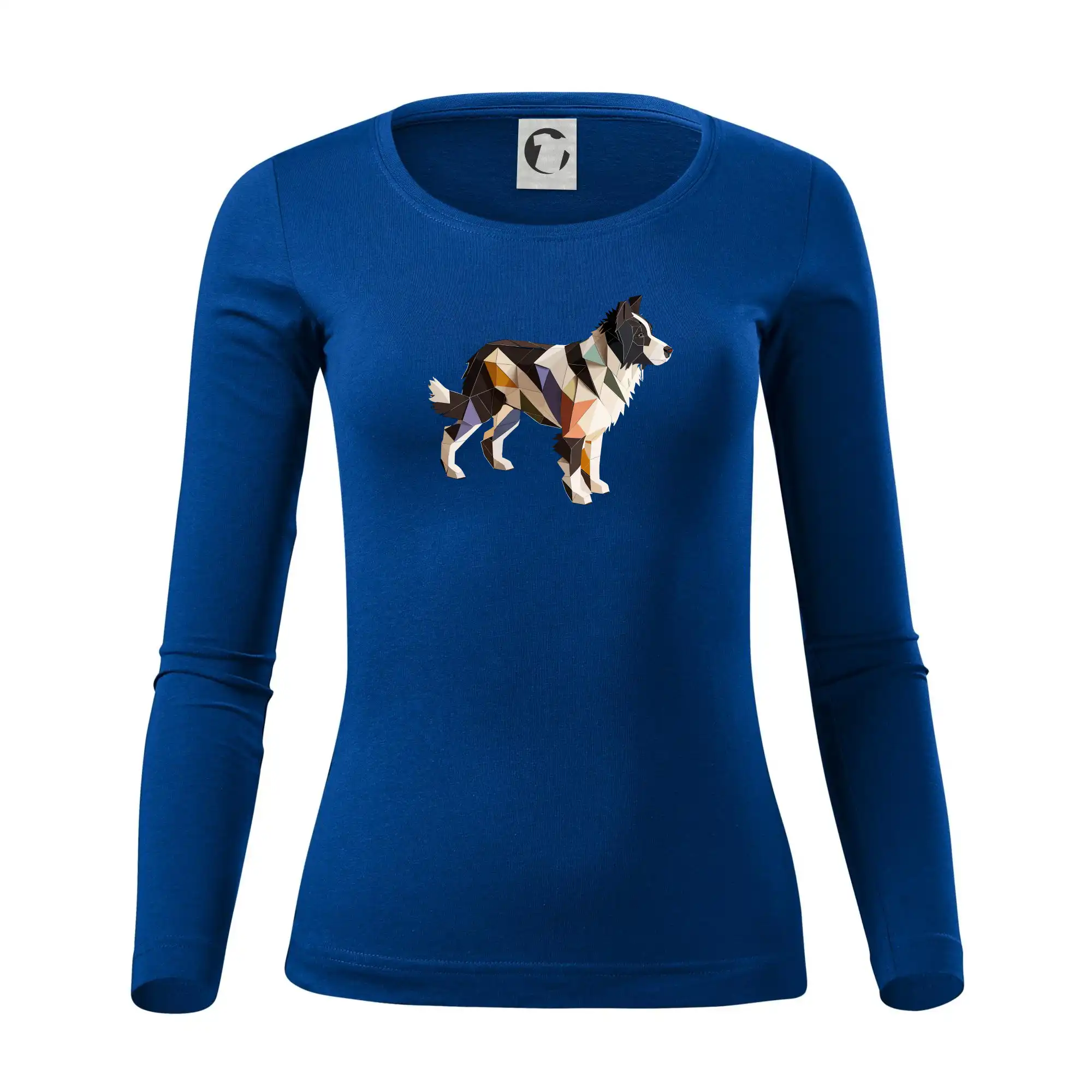 Border colie slepená z papíru