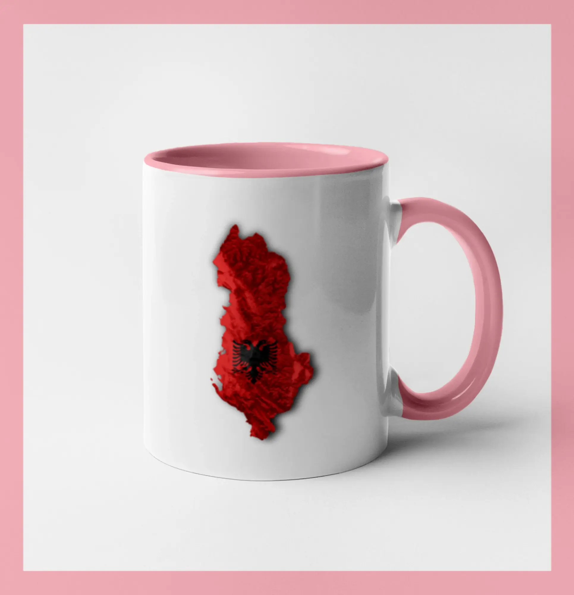 Mapa Albánie reliéf hor