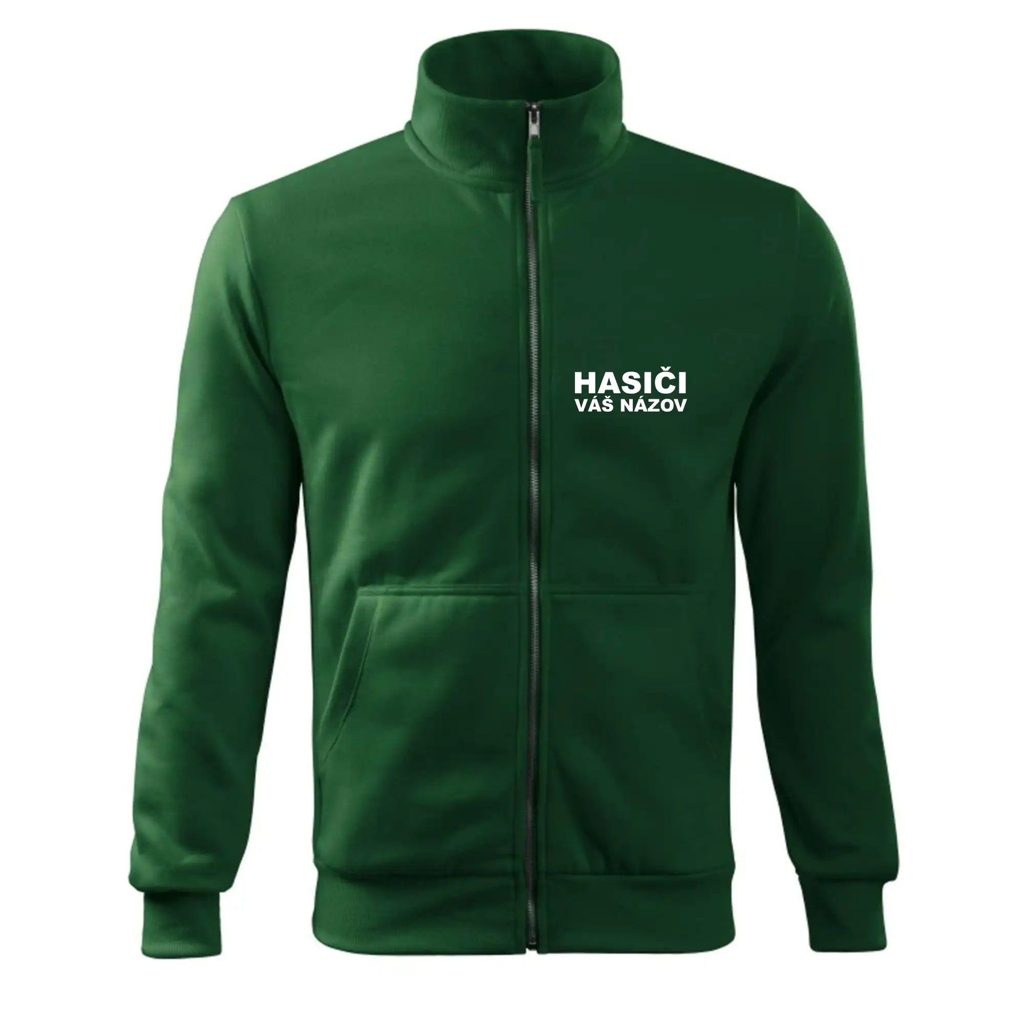 Originálne tričká pre hasičov - Hasiči nápis (názov zboru - vlastný nápis) - Mikina bez kapucne Adventure