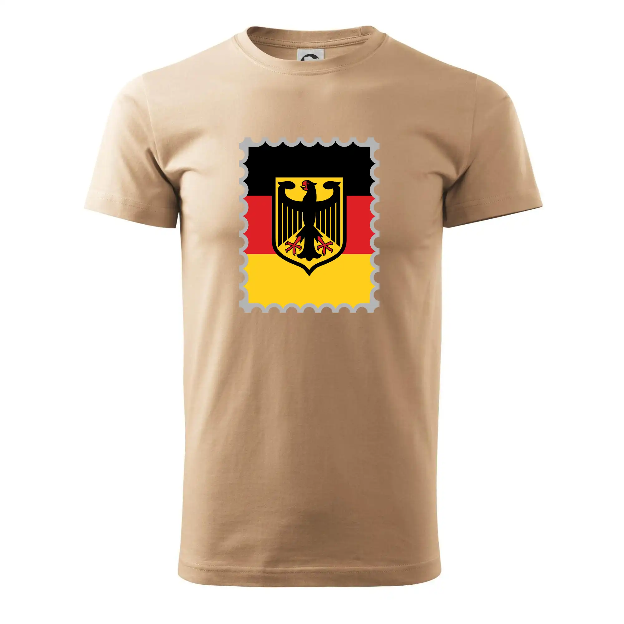 Tričká Nemecko - Nemecká známka - vlajka - Pánske tričko nižšej gramáže