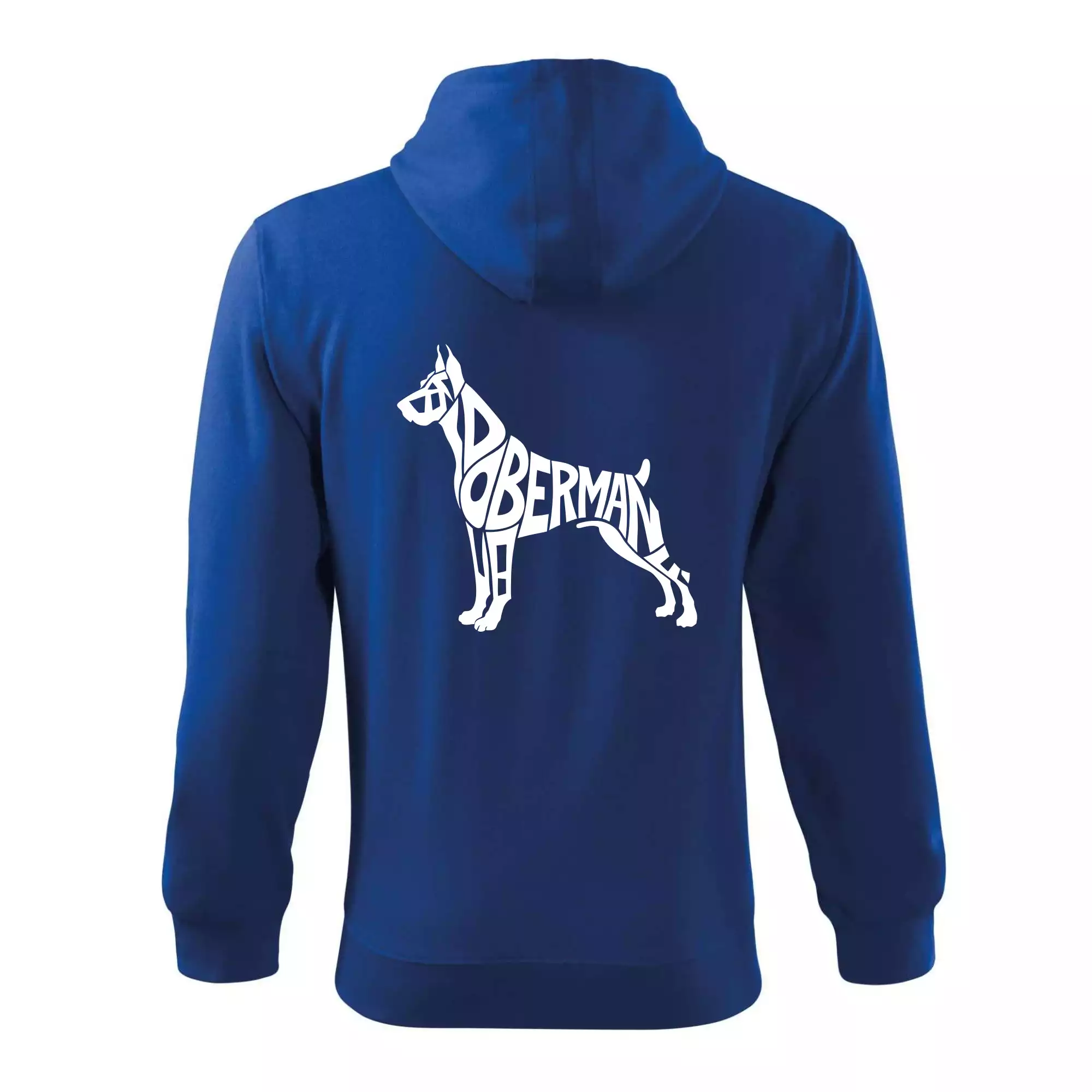 Doberman - nápis v tělě