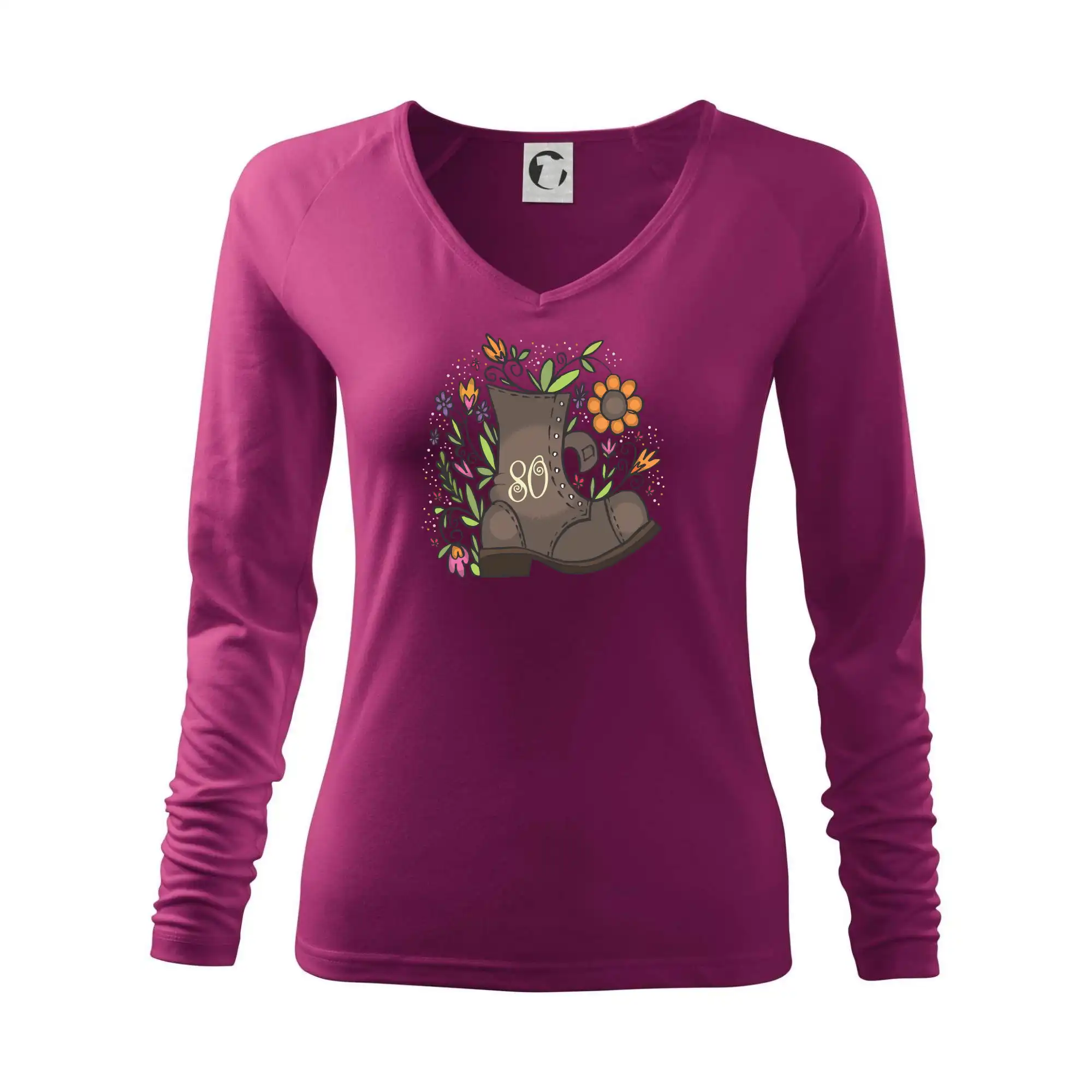 Tričko k osemdesiatinám - Stará topánka 80 - Tričko dámske Elegance