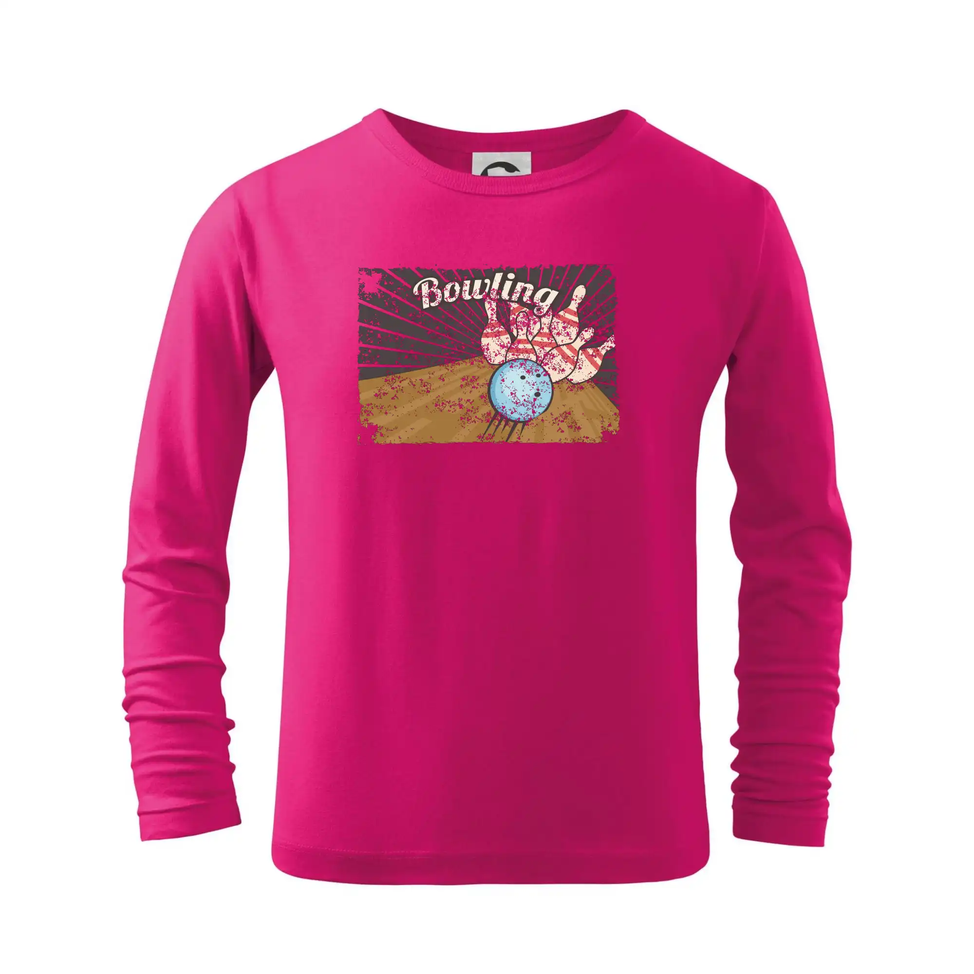 Tričká Bowling - Bowling plakát - Tričko detské Long Sleeve