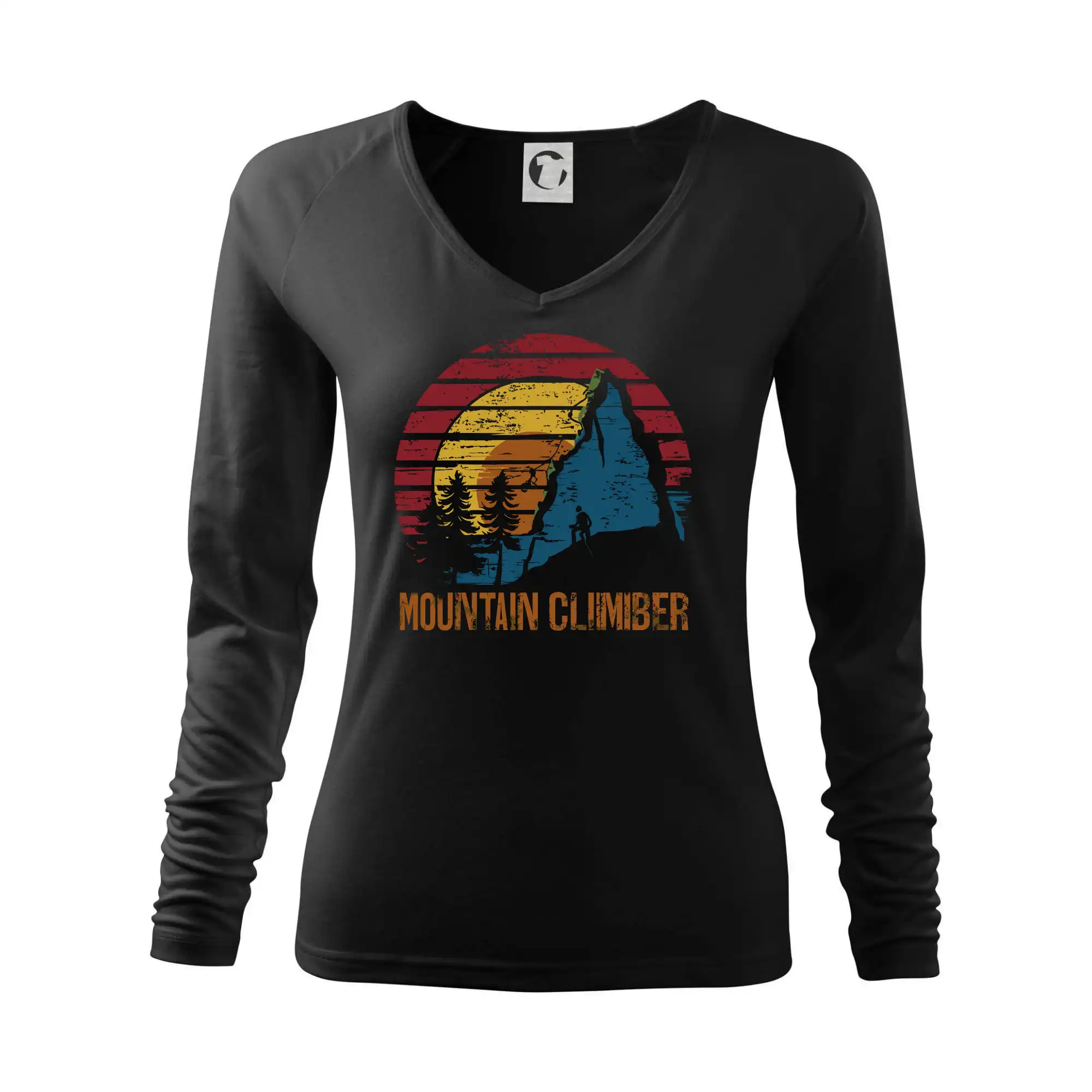 Trička pro horolezcov - Mountain climber - farebný kruh - Tričko dámske Elegance