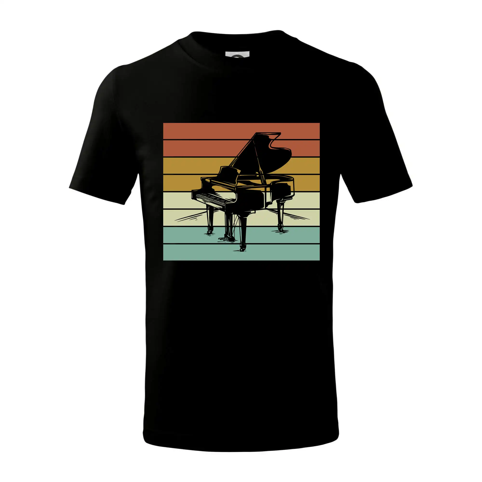 Vintage piano - Tričko detské bavlnené