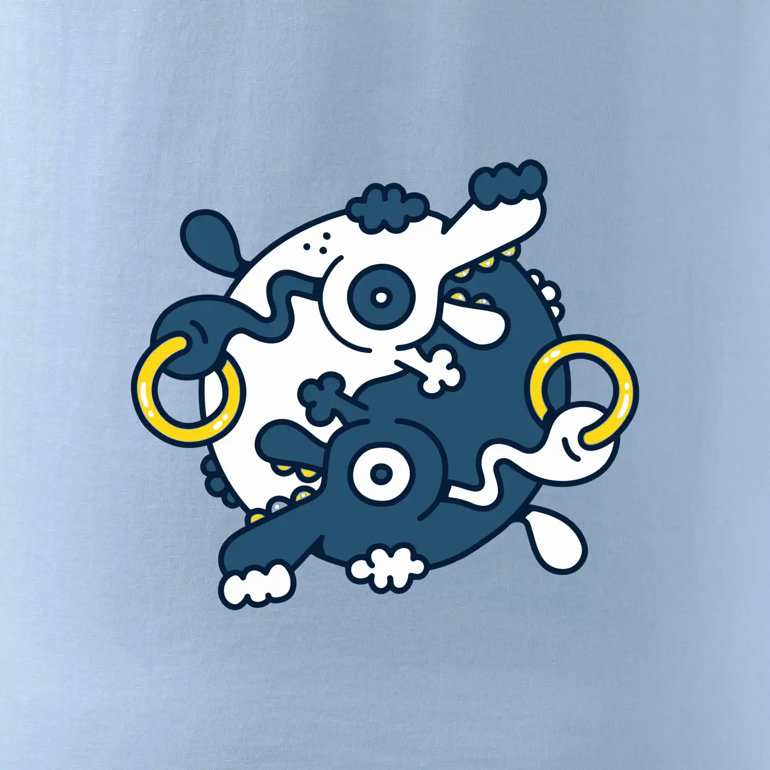 Yin & Yang  abstraktní psi