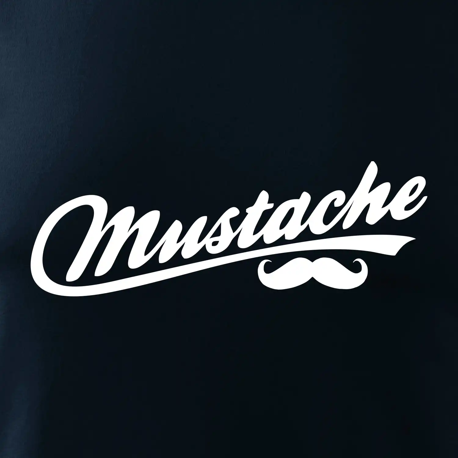 Mustache - nápis