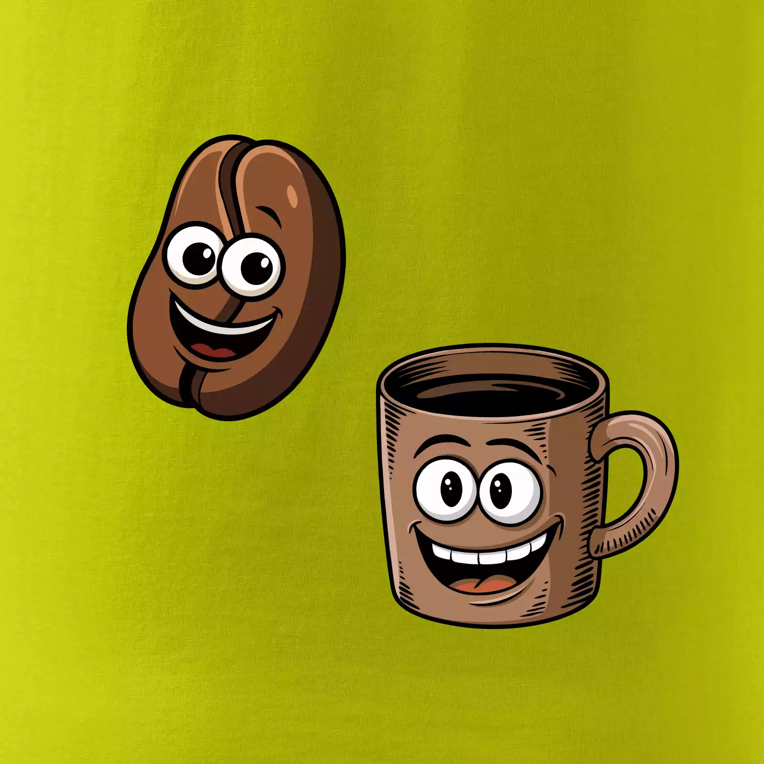 Parové triko - Hrnek a káva