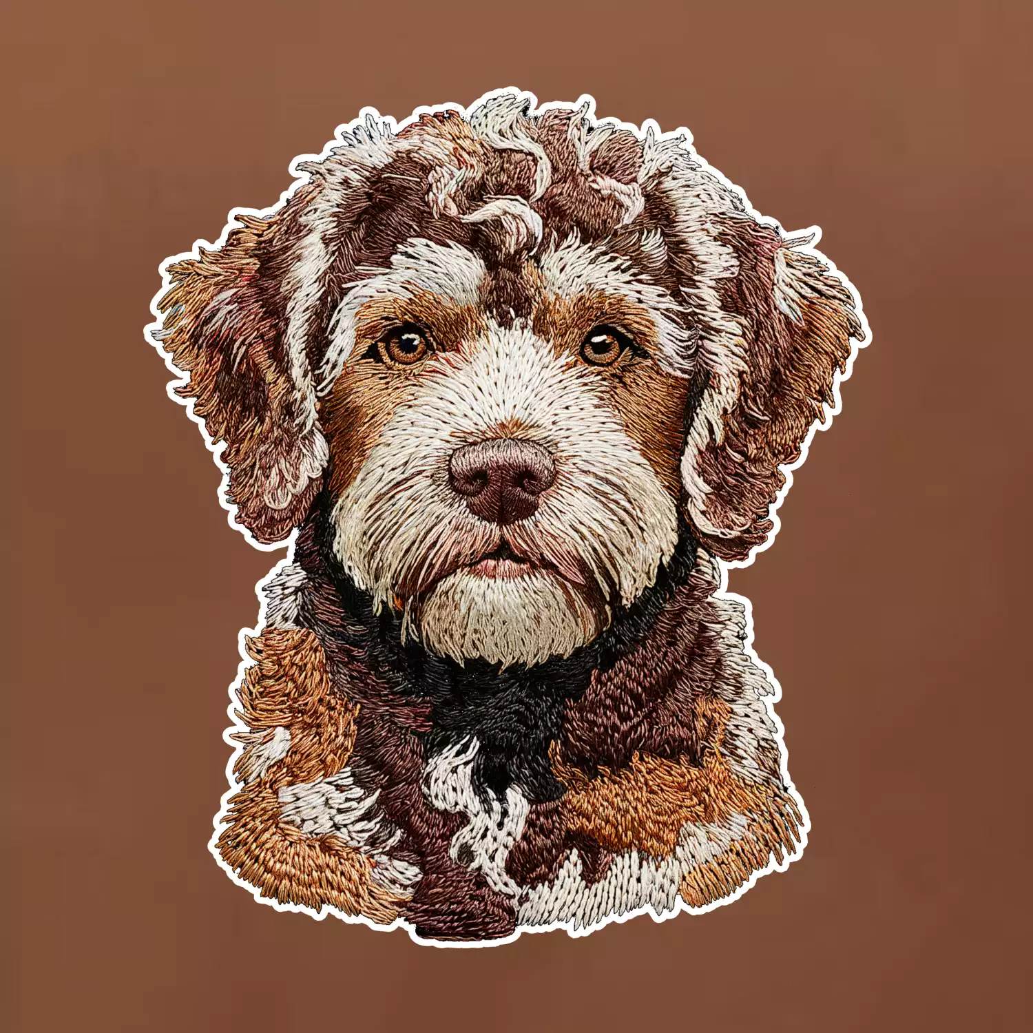 Lagotto romagnolo vyšívaná hlava