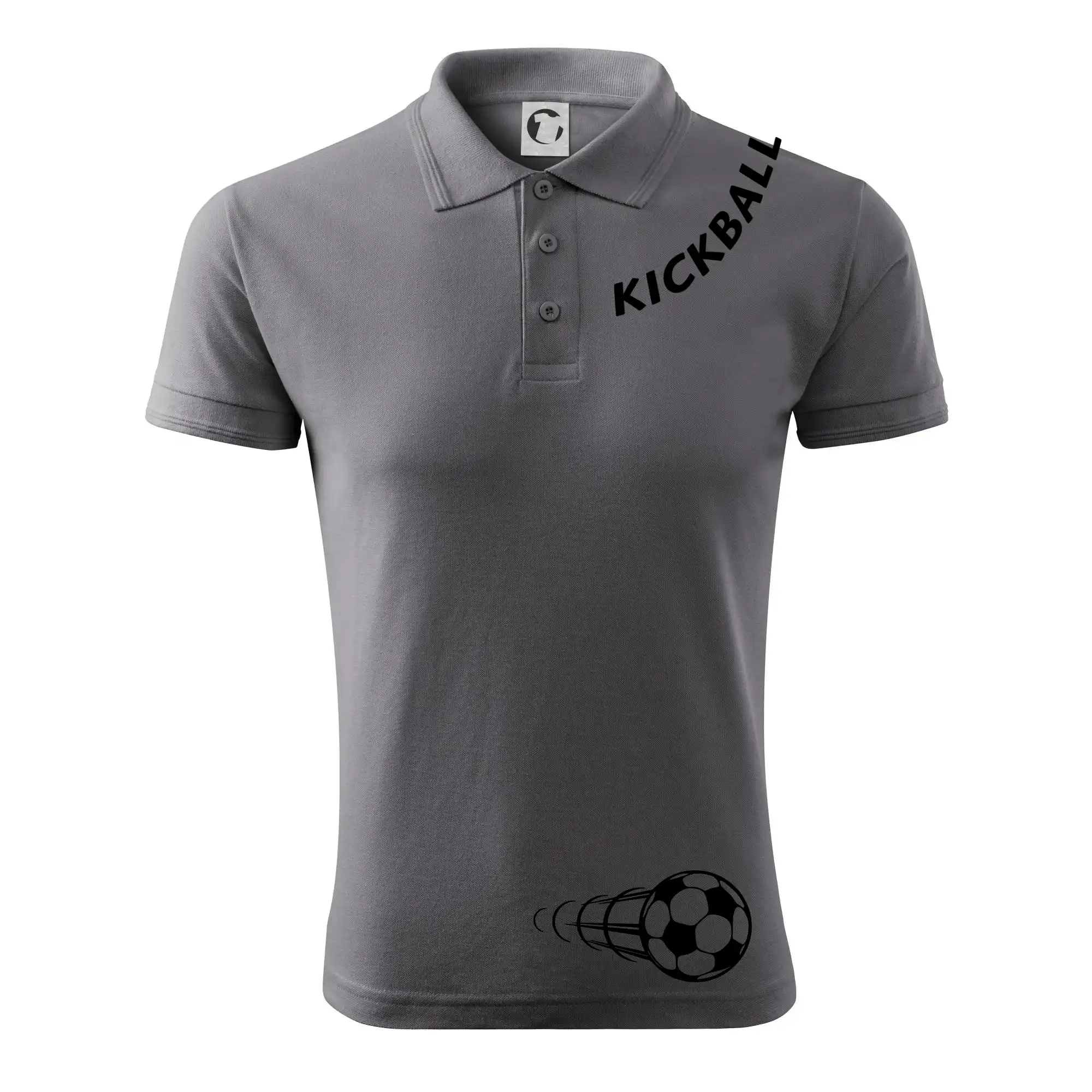 Kickball nápis šikmo