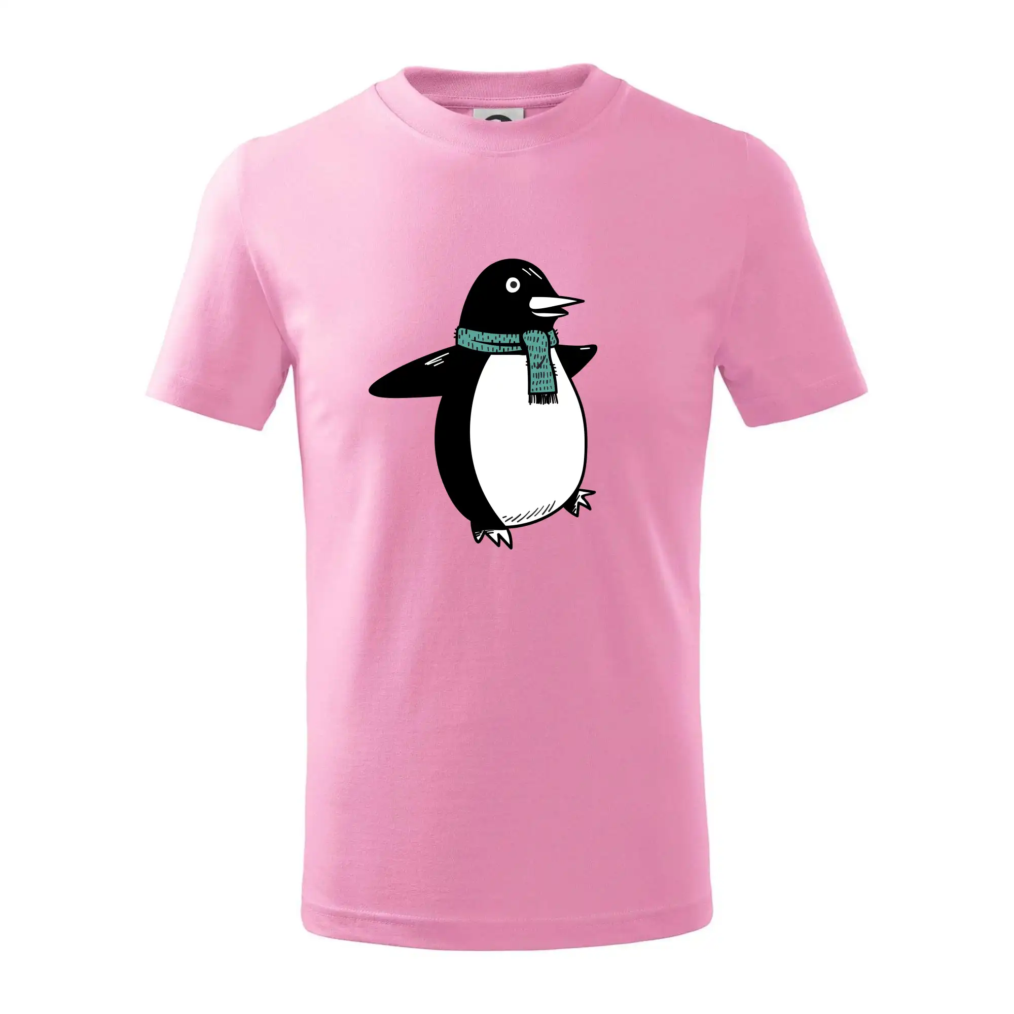 Tučňák se zelenou šálou