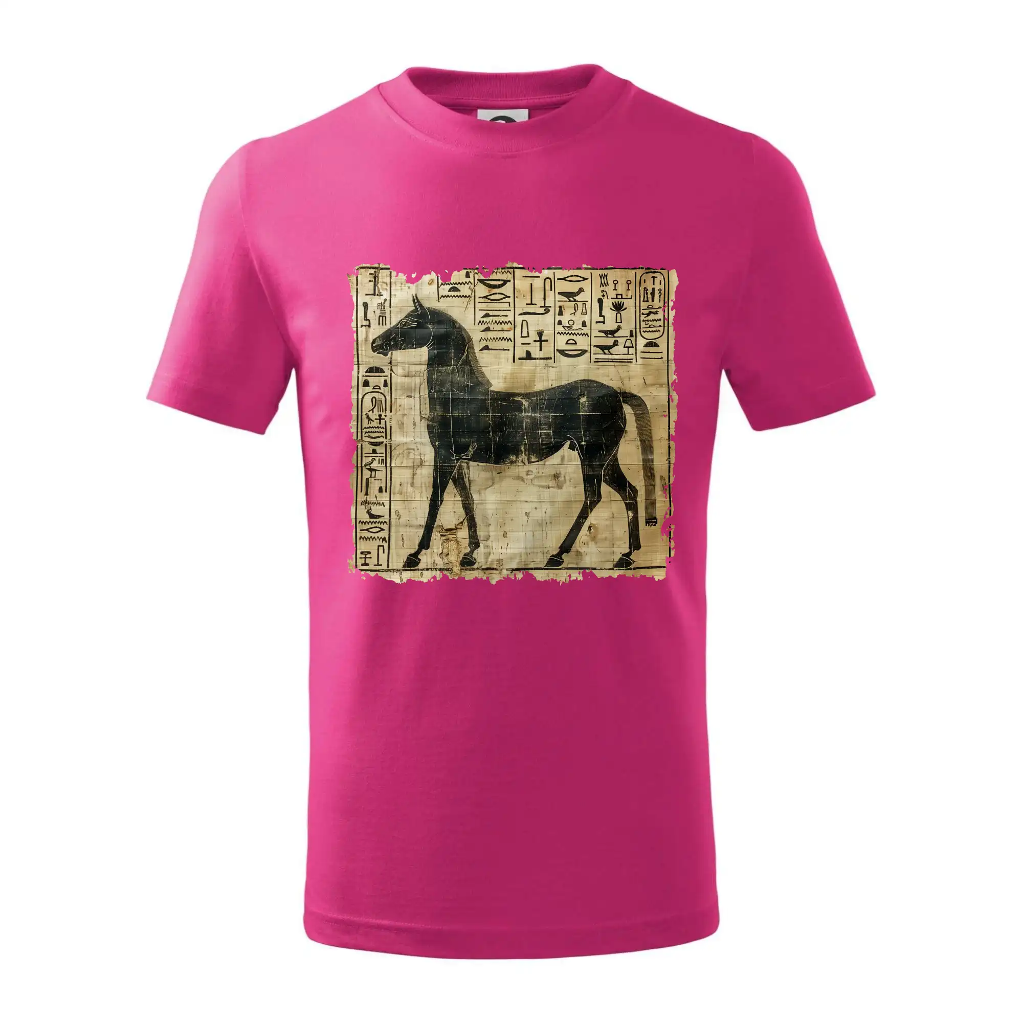 Tričká s koňmi - Egyptské hieroglyfy kôň - Tričko detské bavlnené