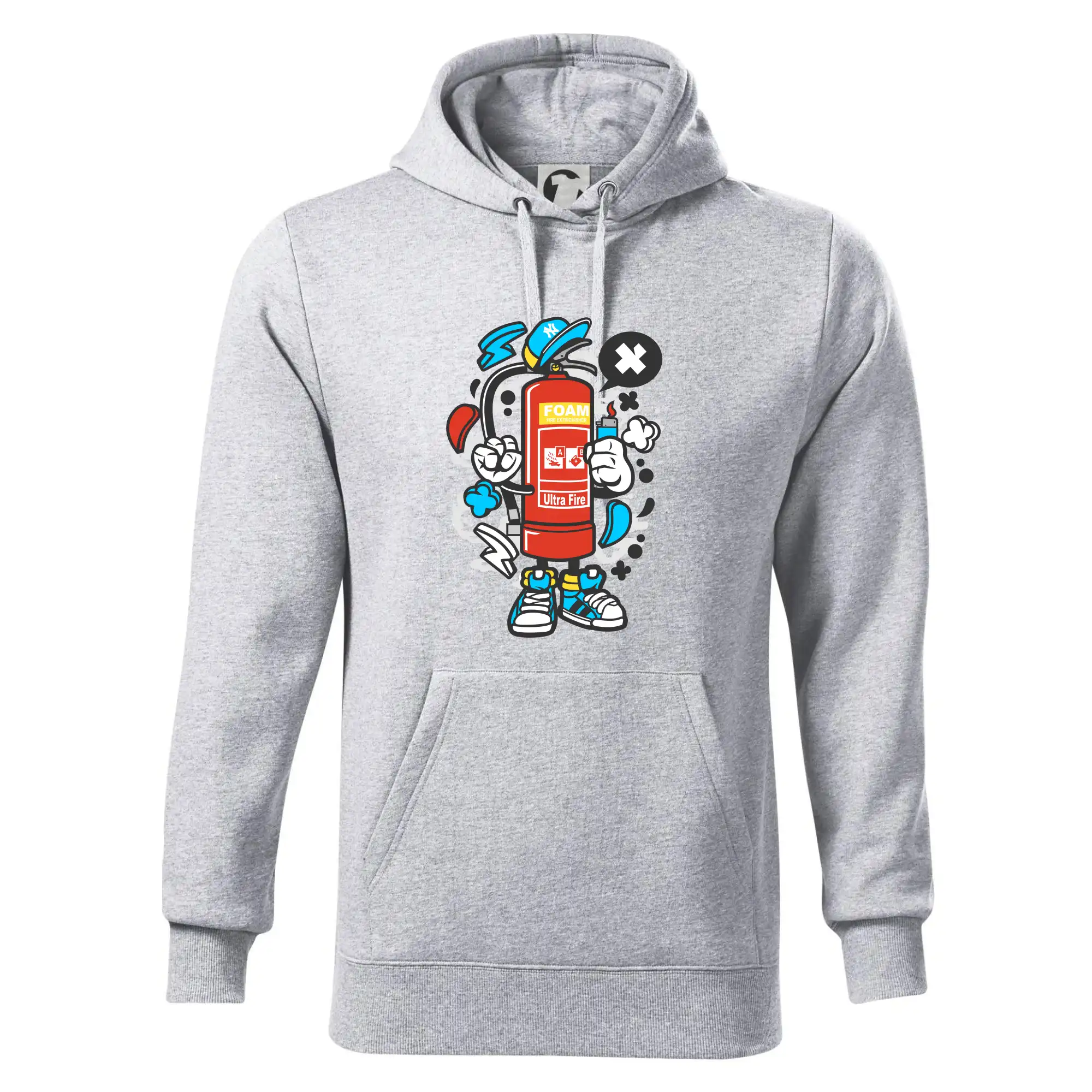 Originálne tričká pre hasičov - Hasičňák - Mikina pánska Cape s kapucňou