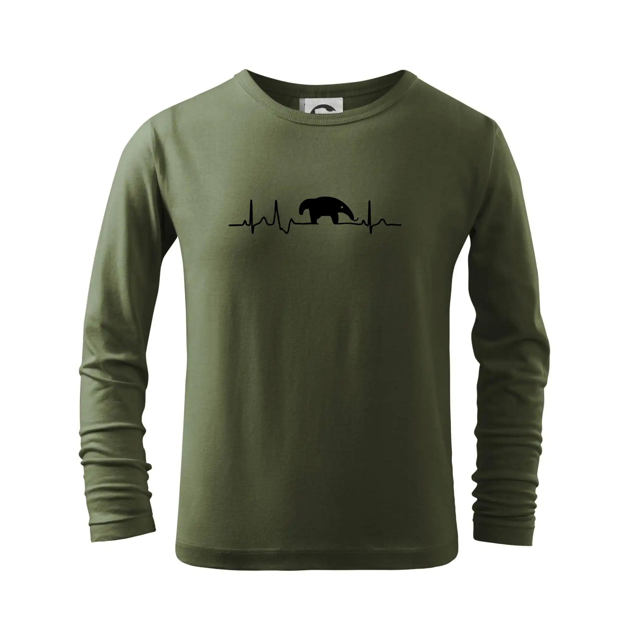 Tričká so zvieratami - Mravčiar EKG - Tričko detské Long Sleeve