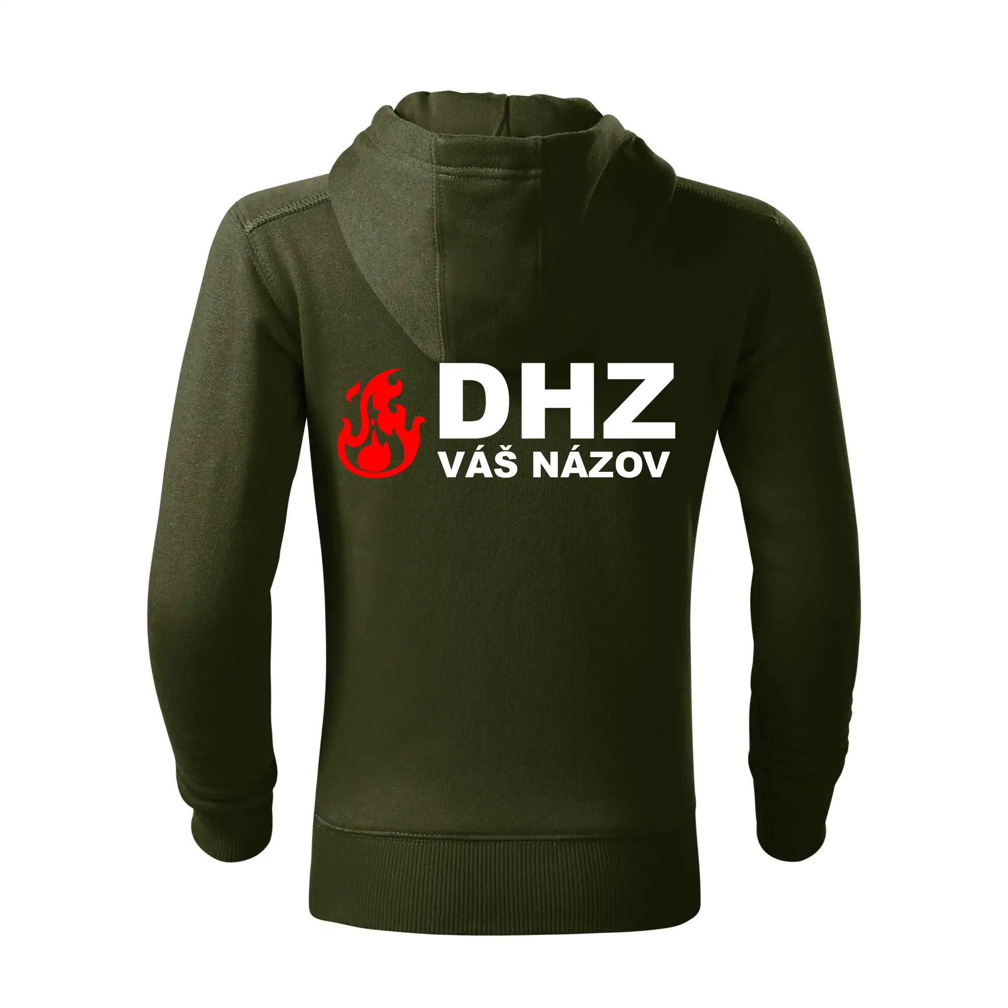 DHZ (oheň, firesport, názov sboru - vlastný nápis)