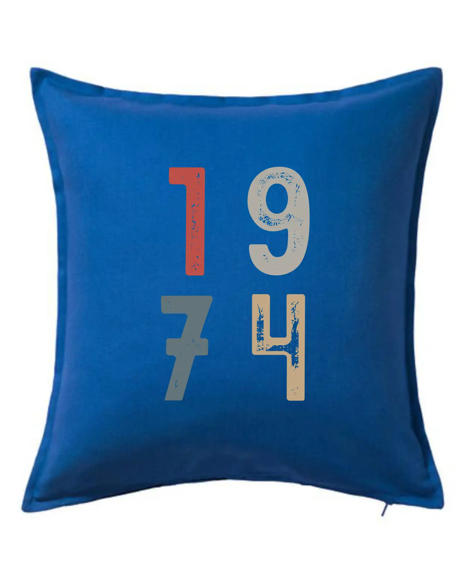 Tričká k narodeninám - Vintage číslica 1974 - Vankúš 50x50