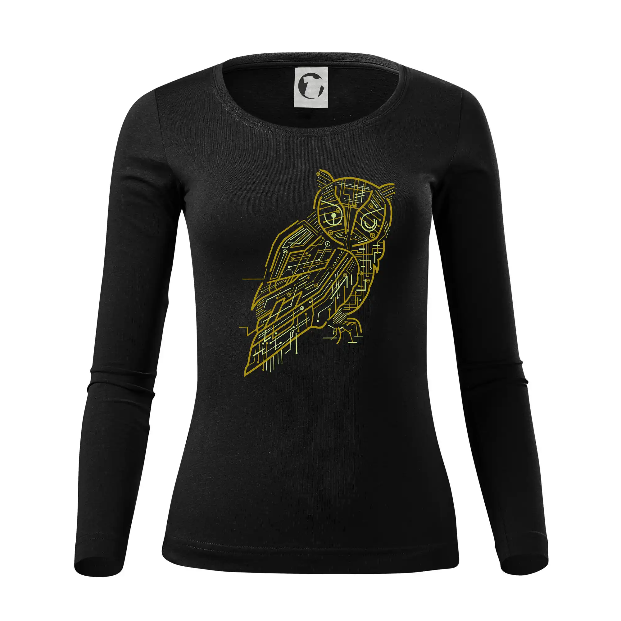 Grafické tričká - Electrical Owl - Dámske tričko FIT-T LS - zužené