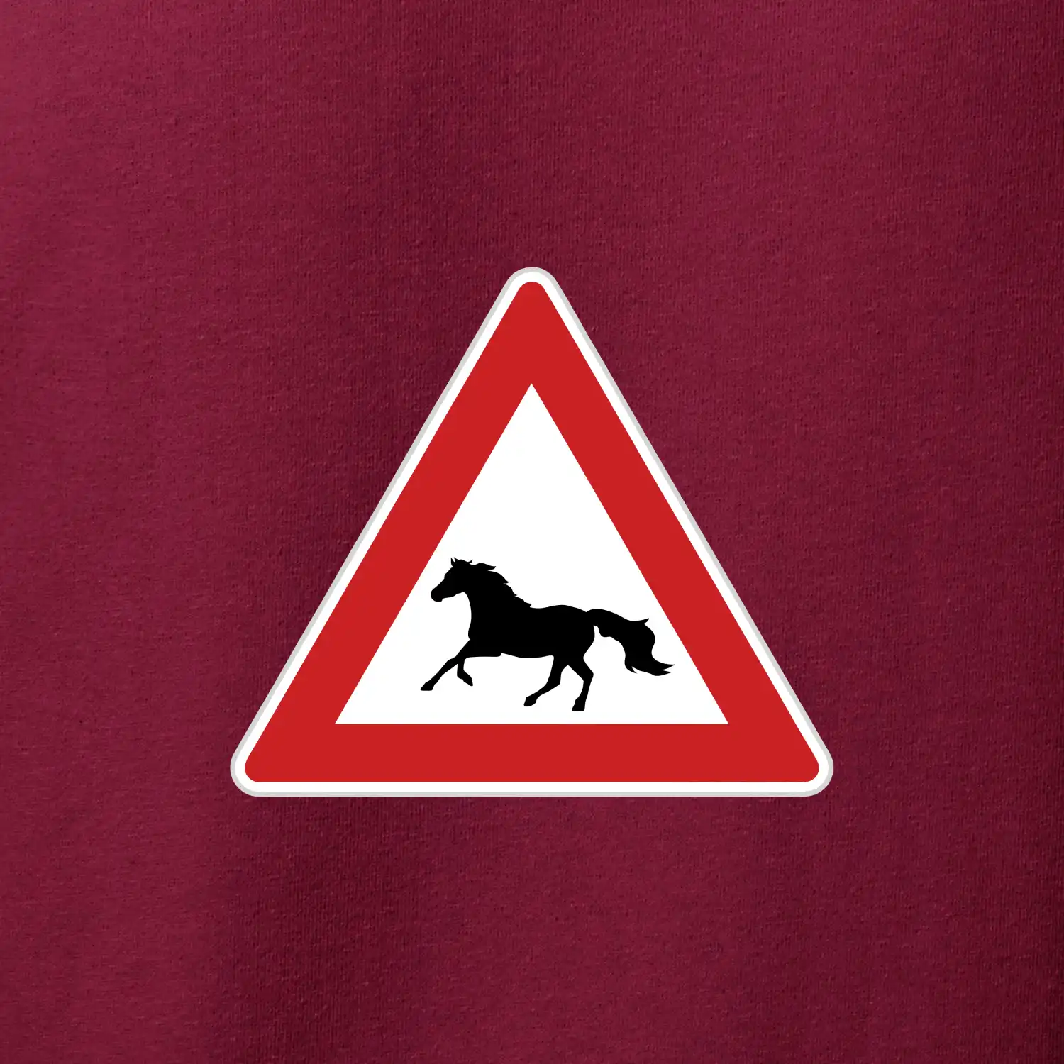 Dopravní značka - Pozor kůň běžící