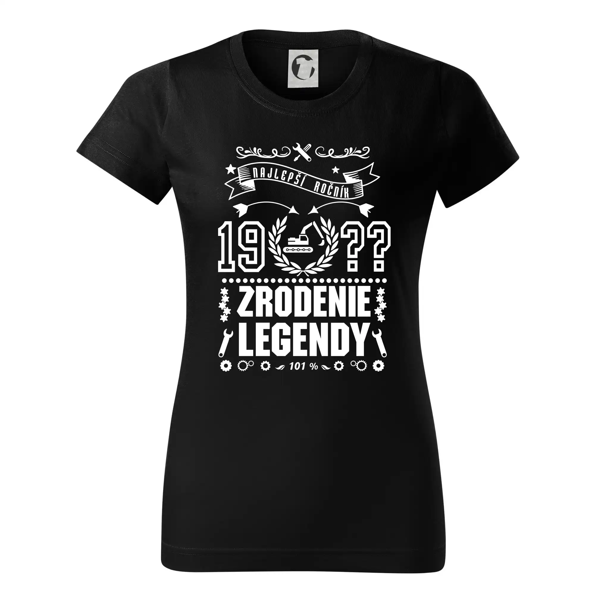 Trička Zrodenie legendy - Zrodenie legendy pre bagristu - Dámske tričko basic - ľahko voľnejšie a dlhšie